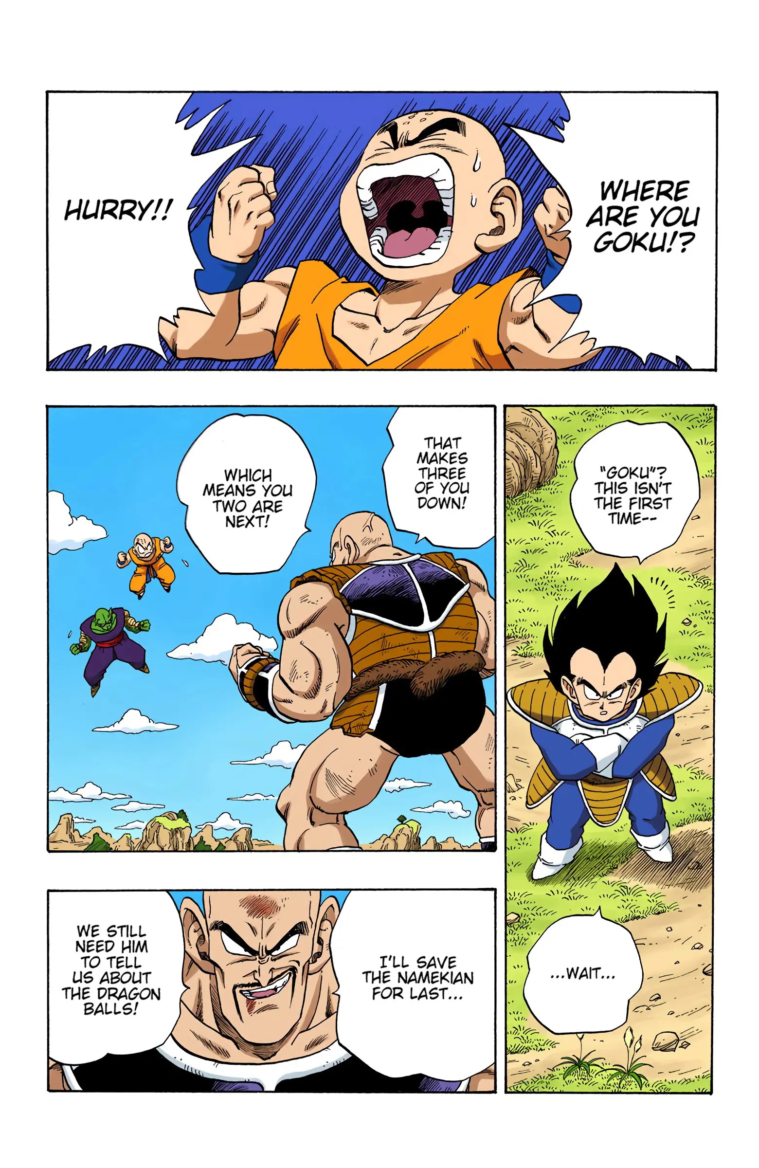 DBZ Saiyan Saga Colored Manga, chapter 219, page 4