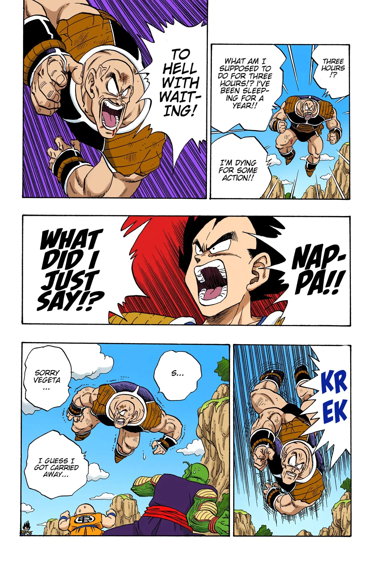 DBZ Saiyan Saga Colored Manga, chapter 219, page 13