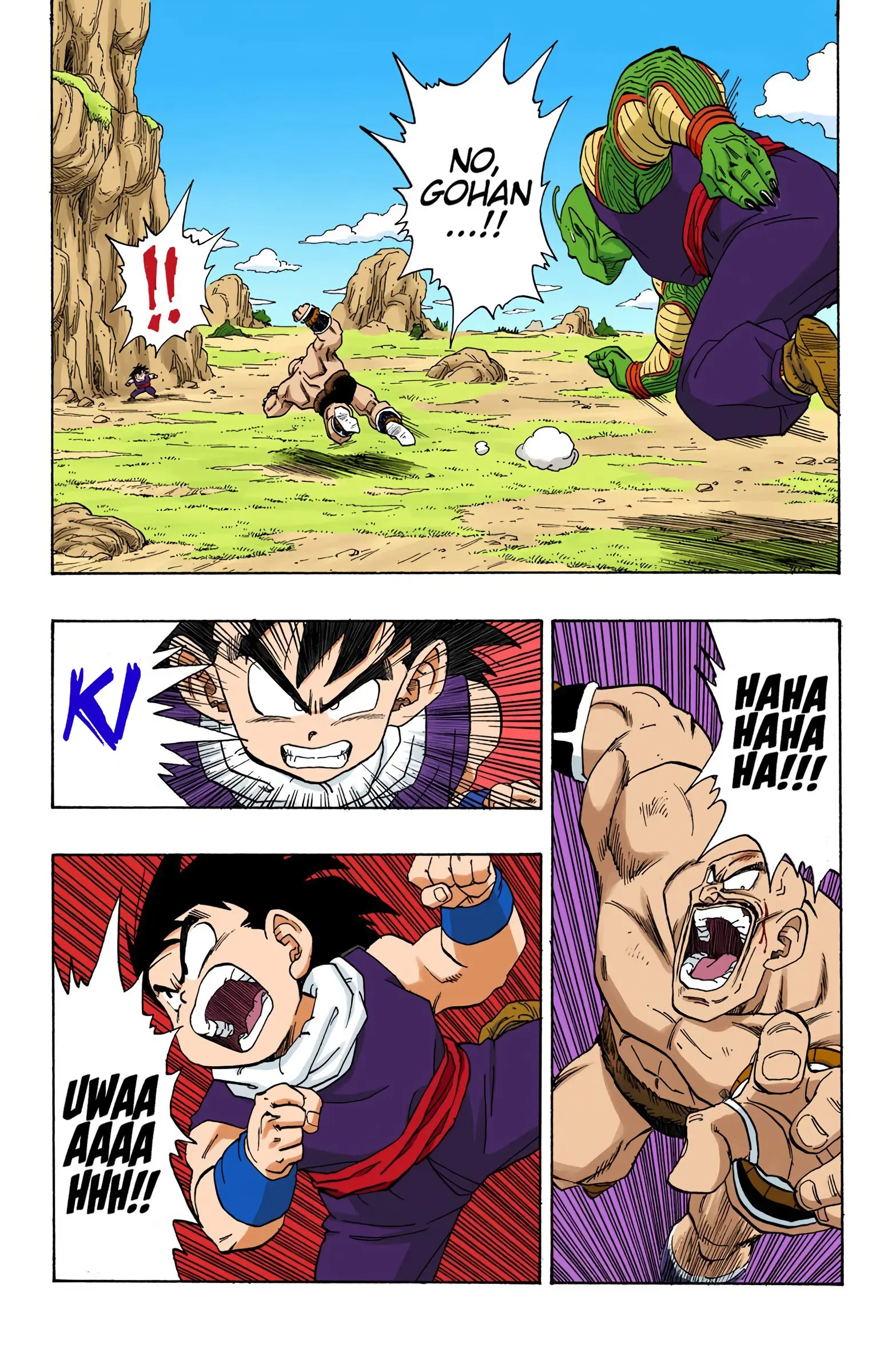 DBZ Saiyan Saga Colored Manga, chapter 222, page 8