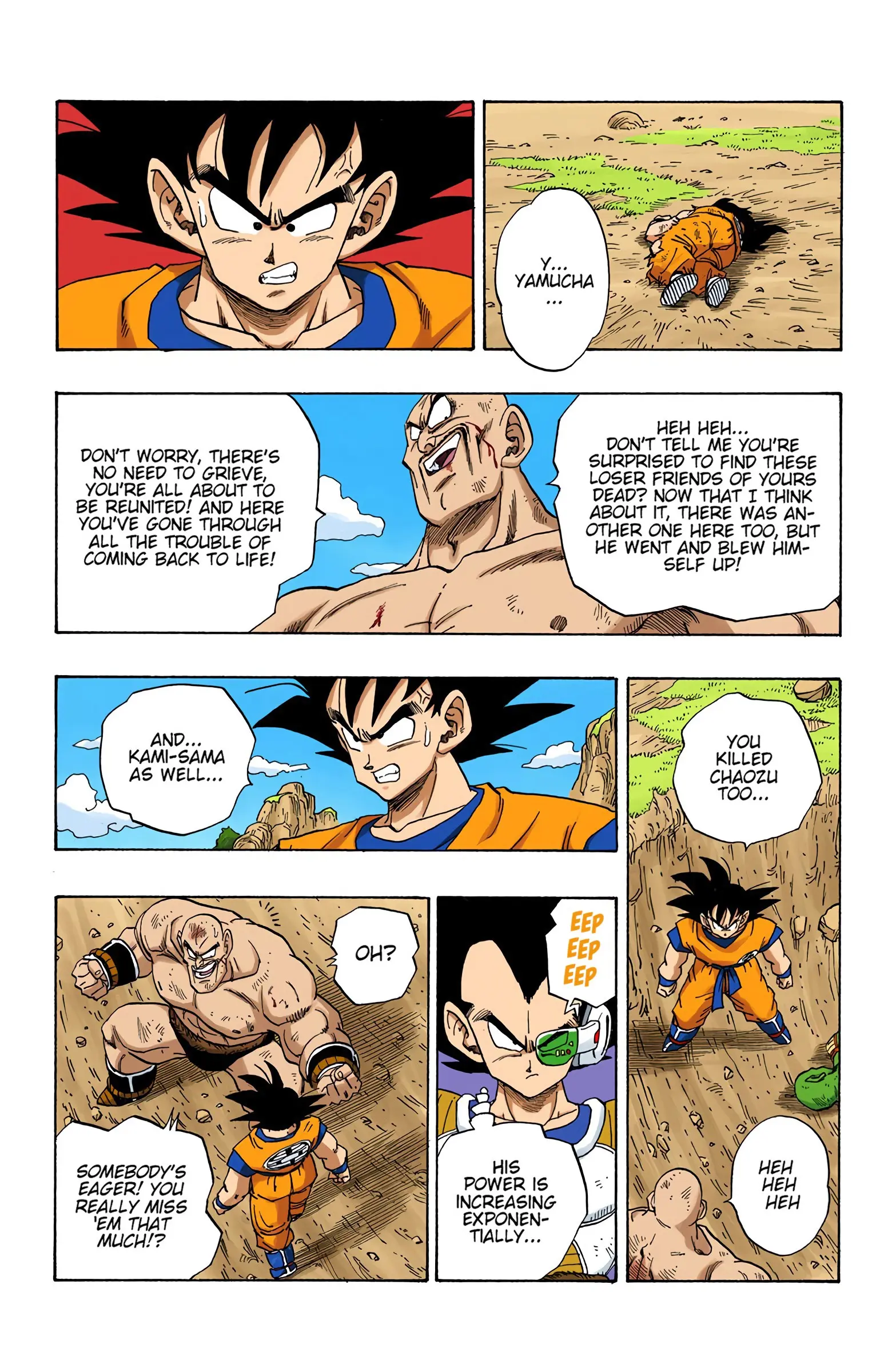 DBZ Saiyan Saga Colored Manga, chapter 224, page 5