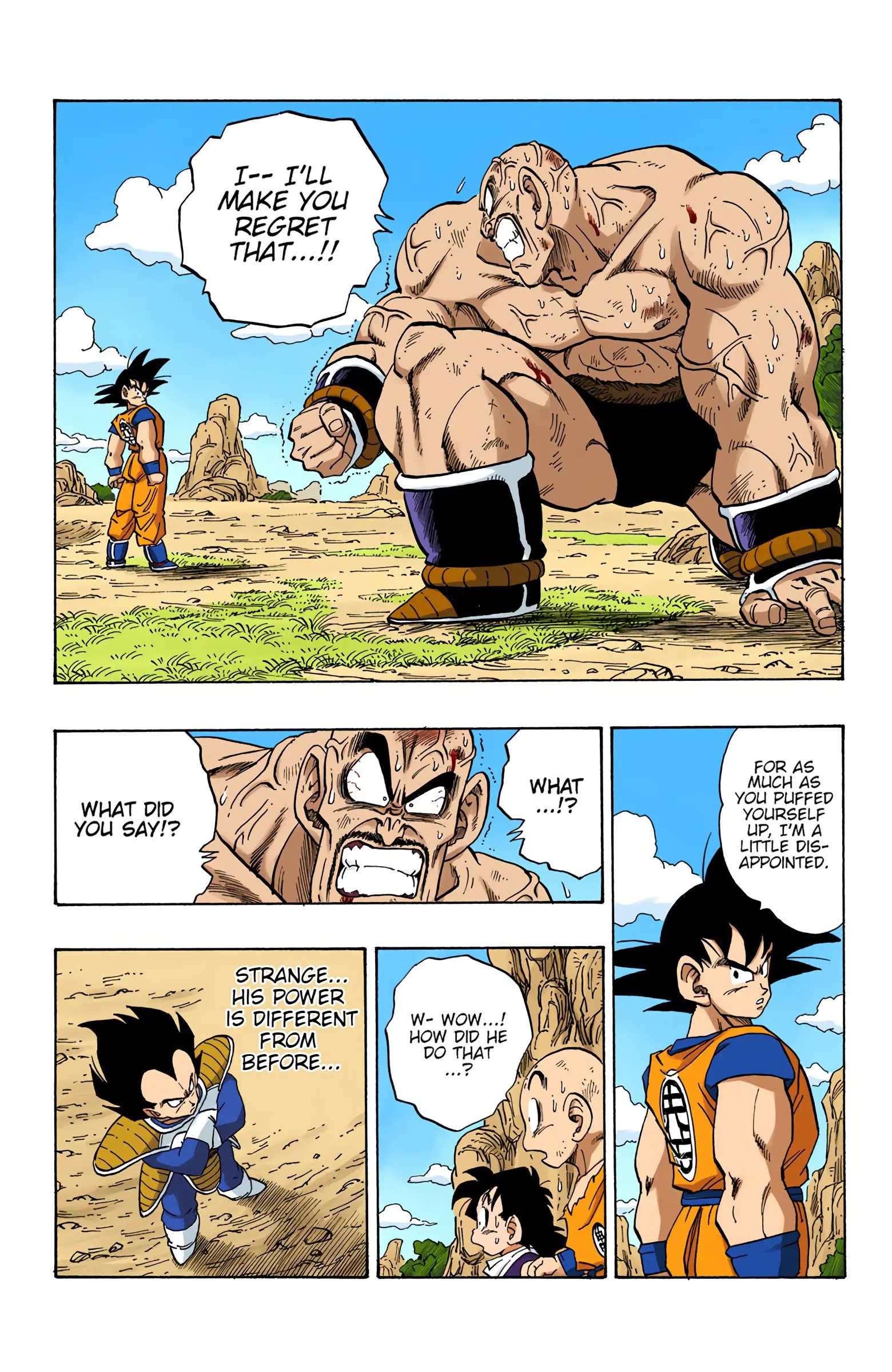 DBZ Saiyan Saga Colored Manga, chapter 225, page 2