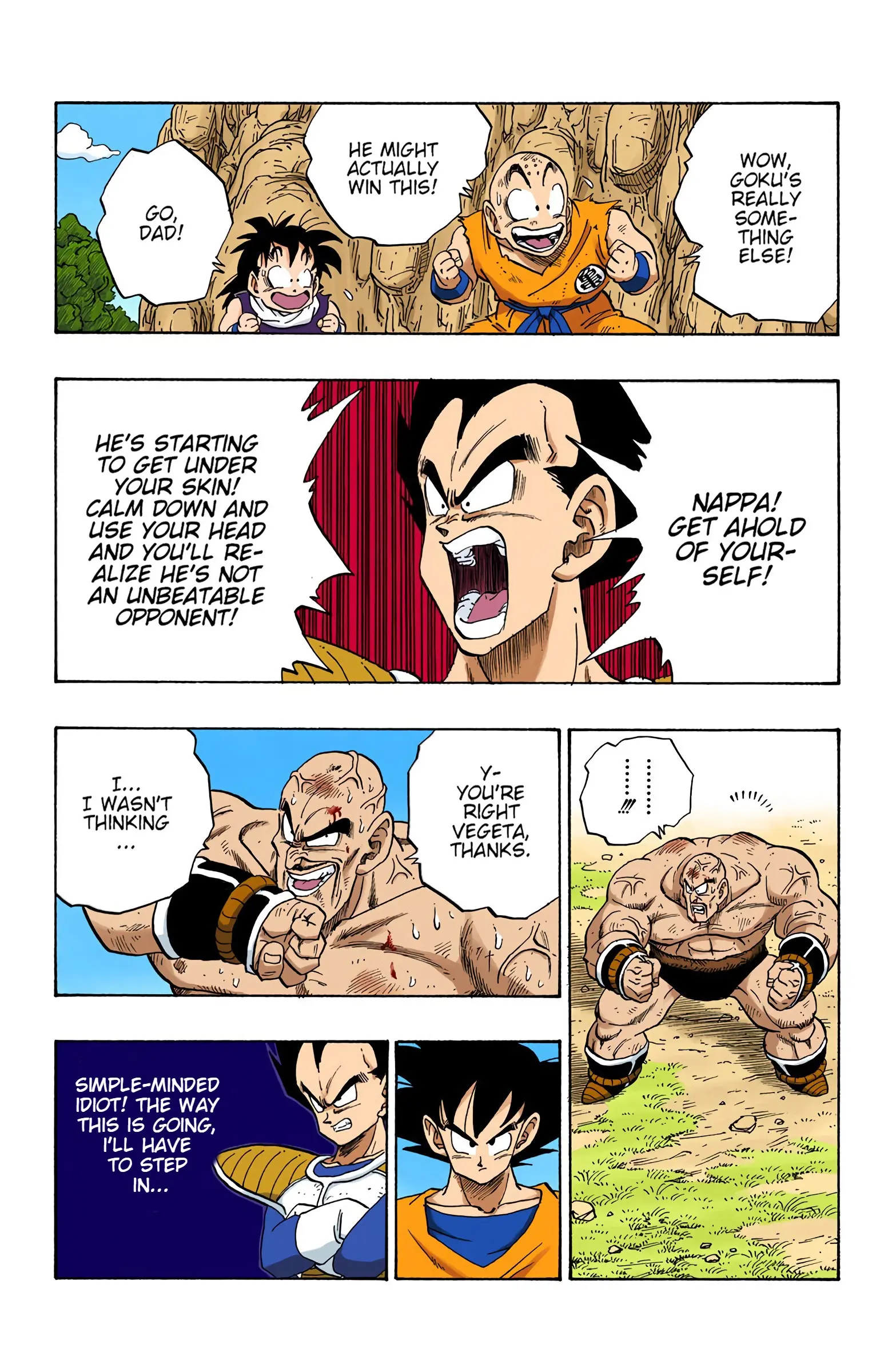 DBZ Saiyan Saga Colored Manga, chapter 225, page 15