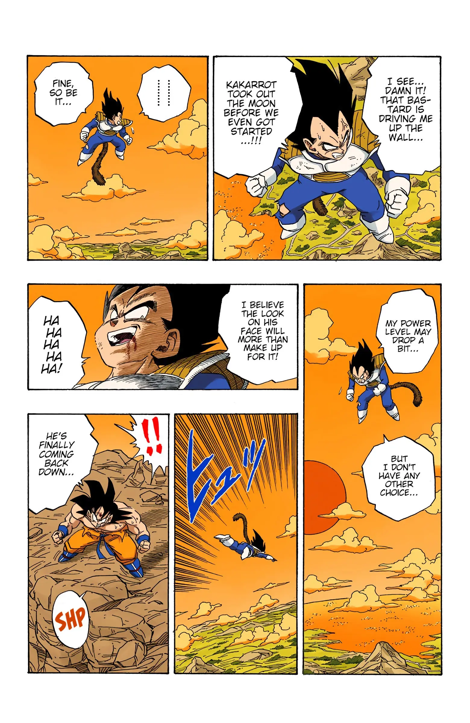 DBZ Saiyan Saga Colored Manga, chapter 232, page 9