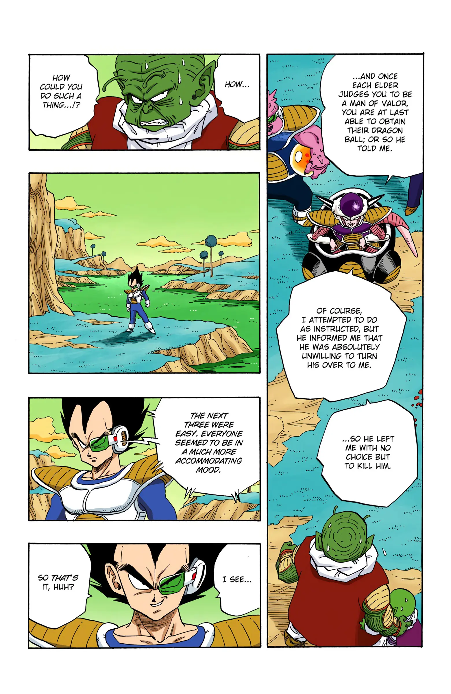 DBZ Frieza Saga Colored Manga, chapter 252, page 8