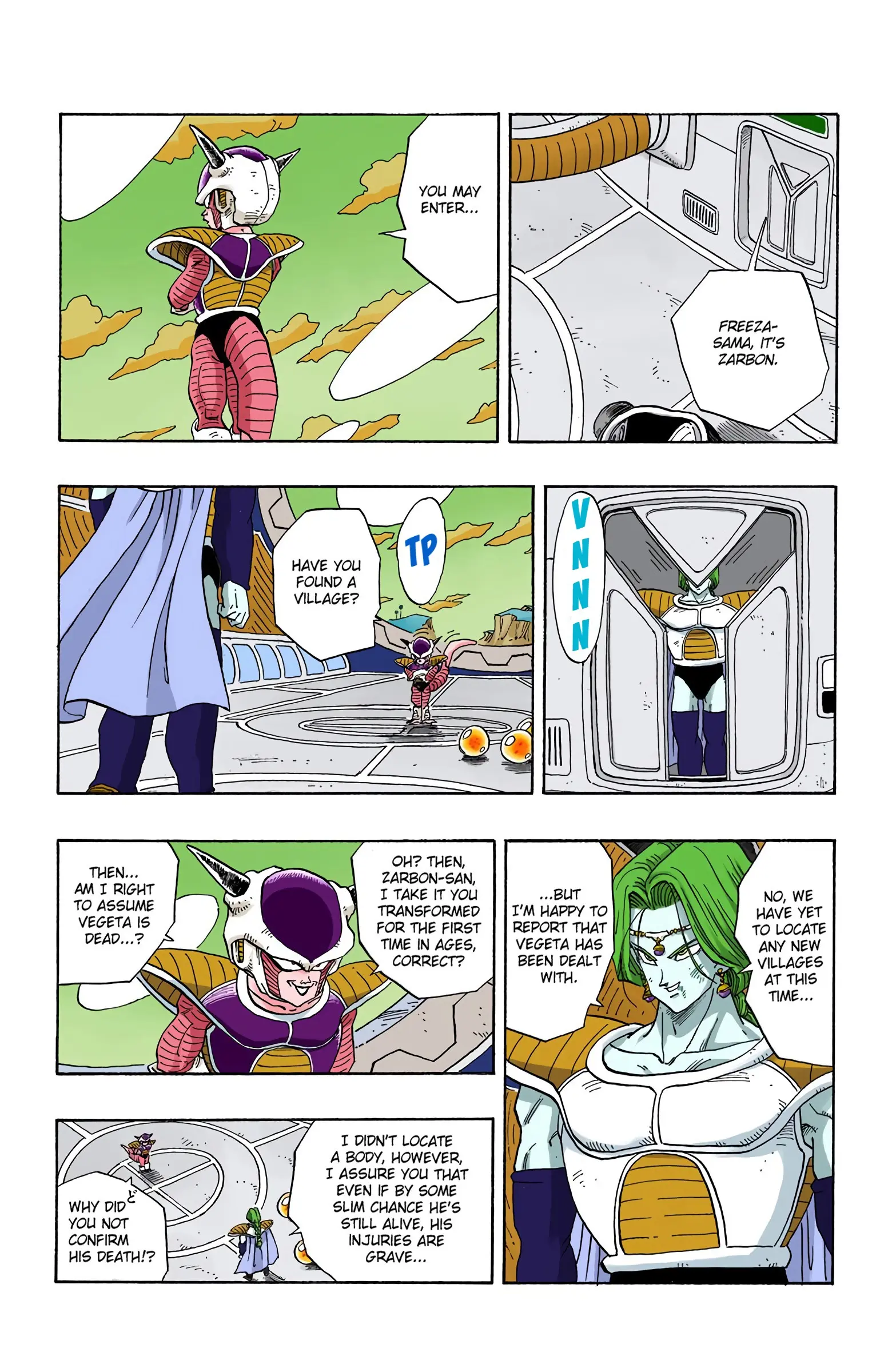 DBZ Frieza Saga Colored Manga, chapter 264, page 4