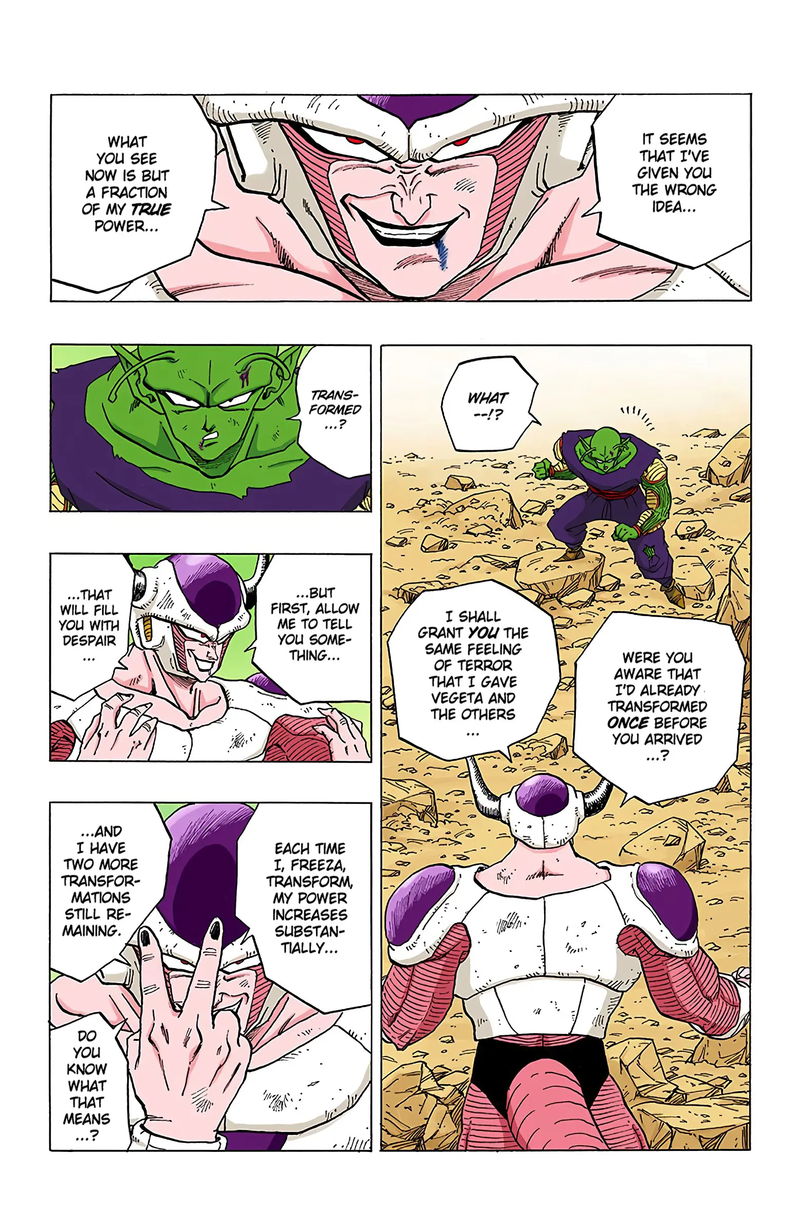 DBZ Frieza Saga Colored Manga, chapter 301, page 12