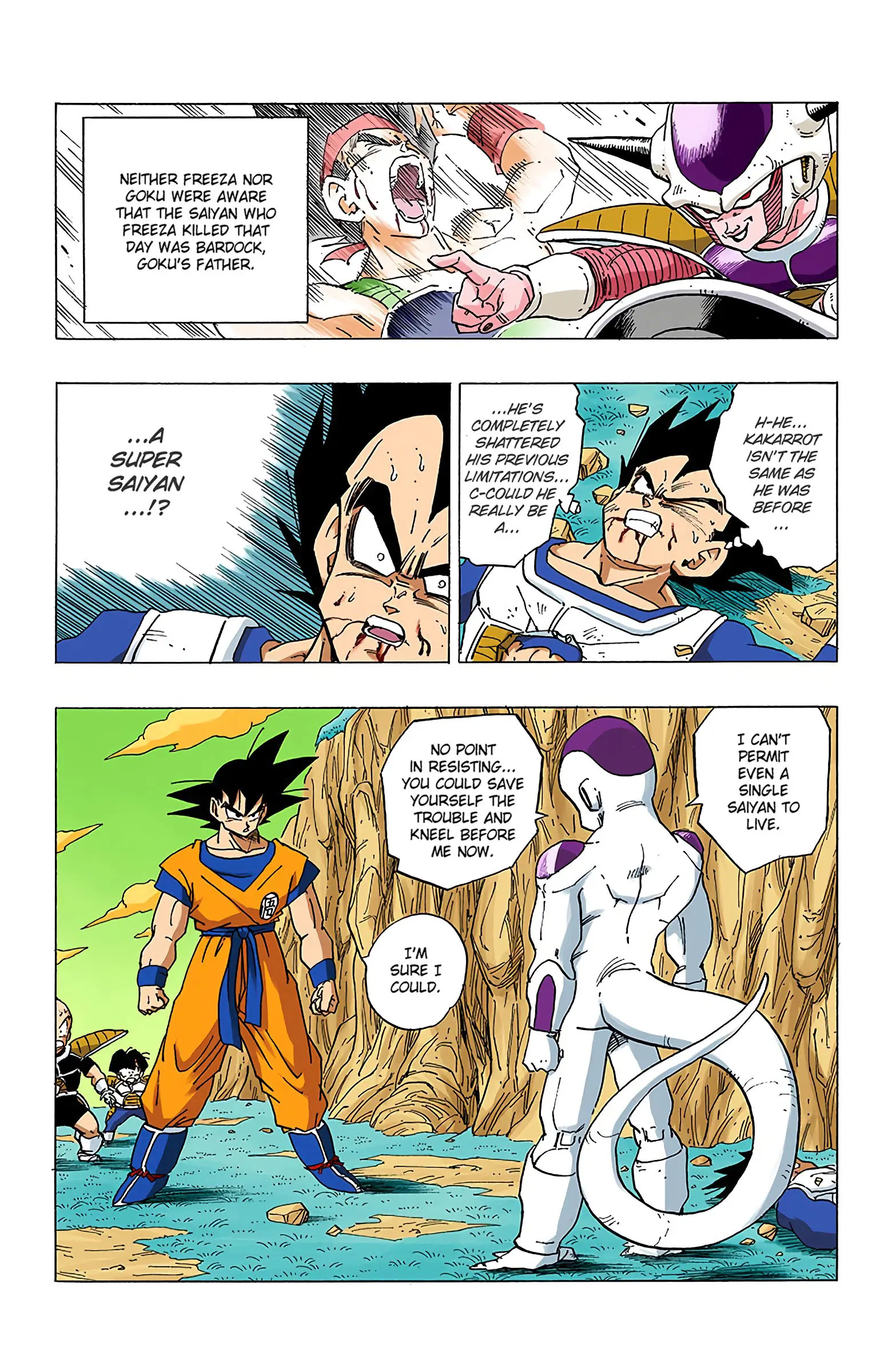 DBZ Frieza Saga Colored Manga, chapter 307, page 9