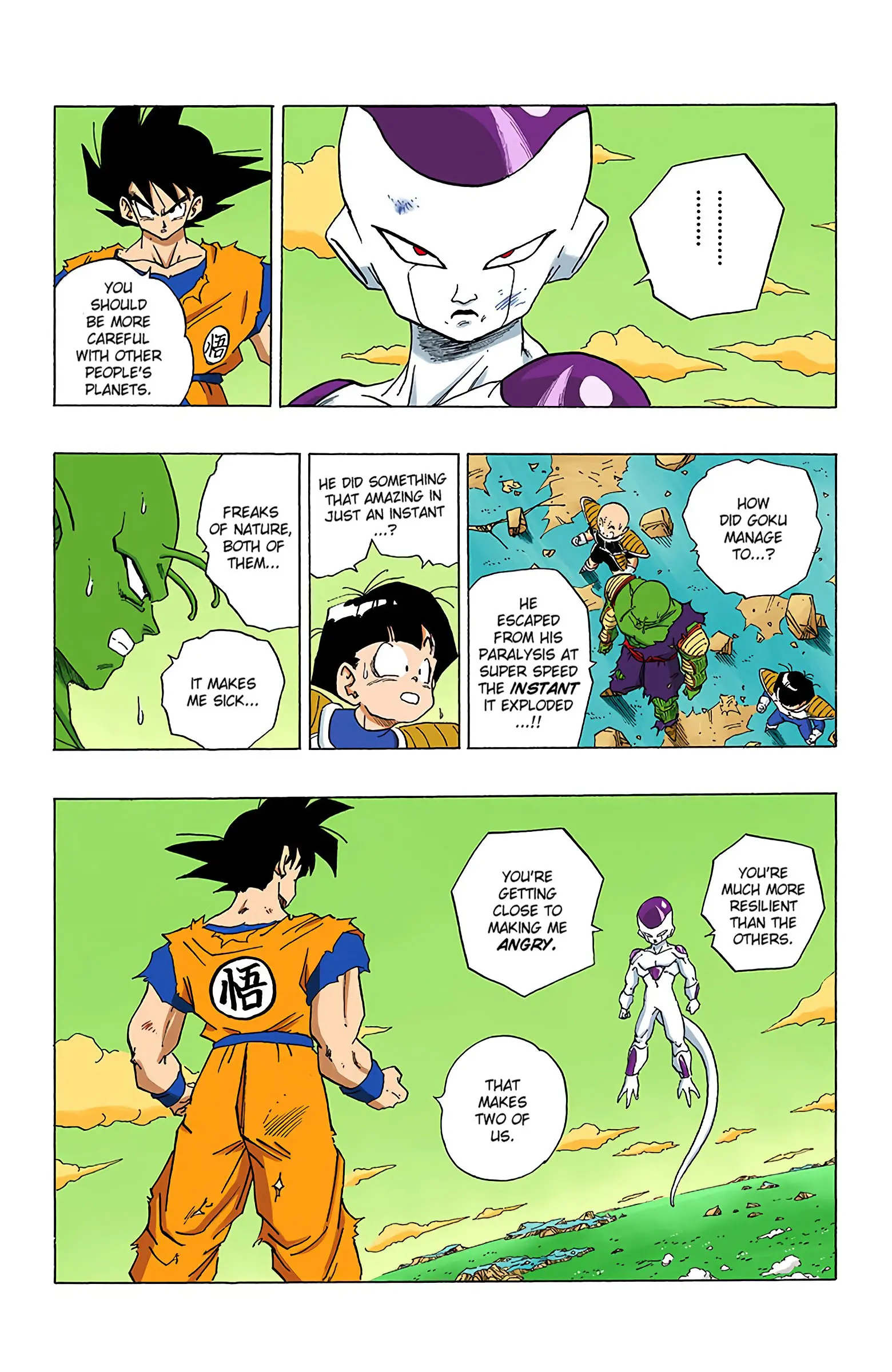 DBZ Frieza Saga Colored Manga, chapter 310, page 14
