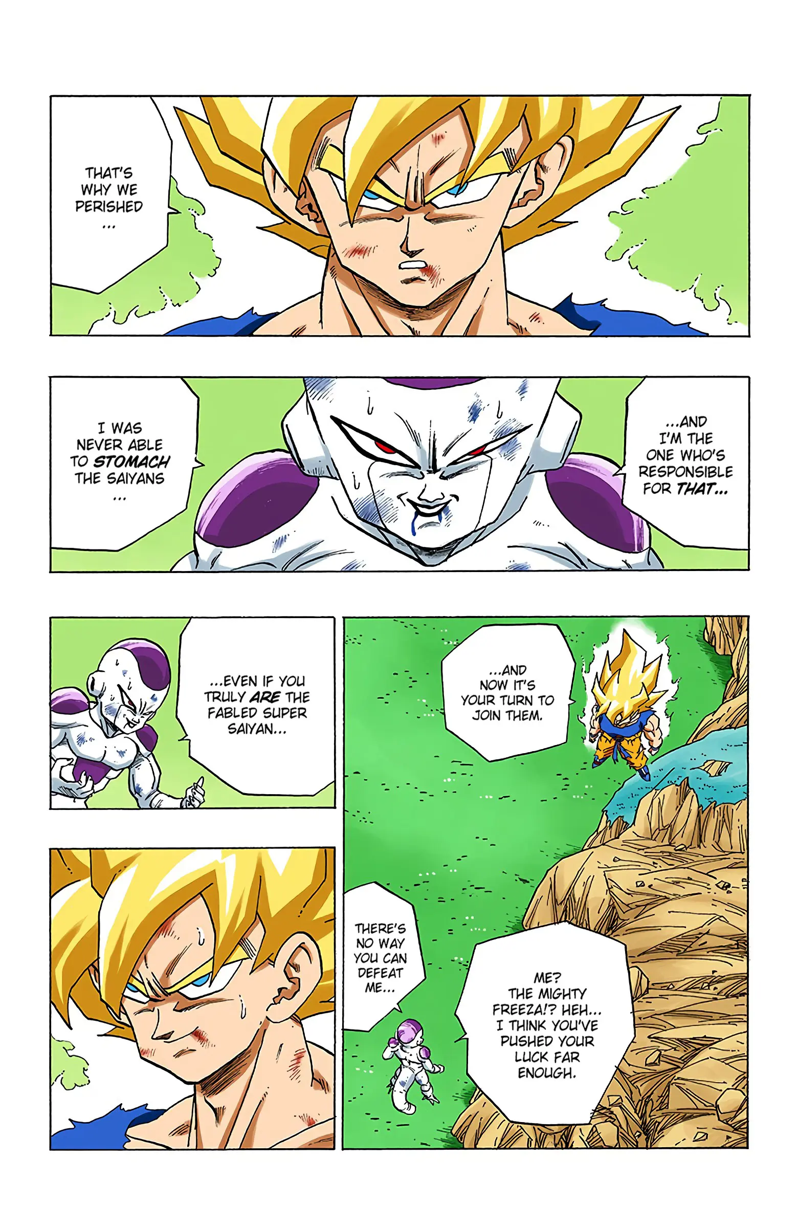 DBZ Frieza Saga Colored Manga, chapter 318, page 12