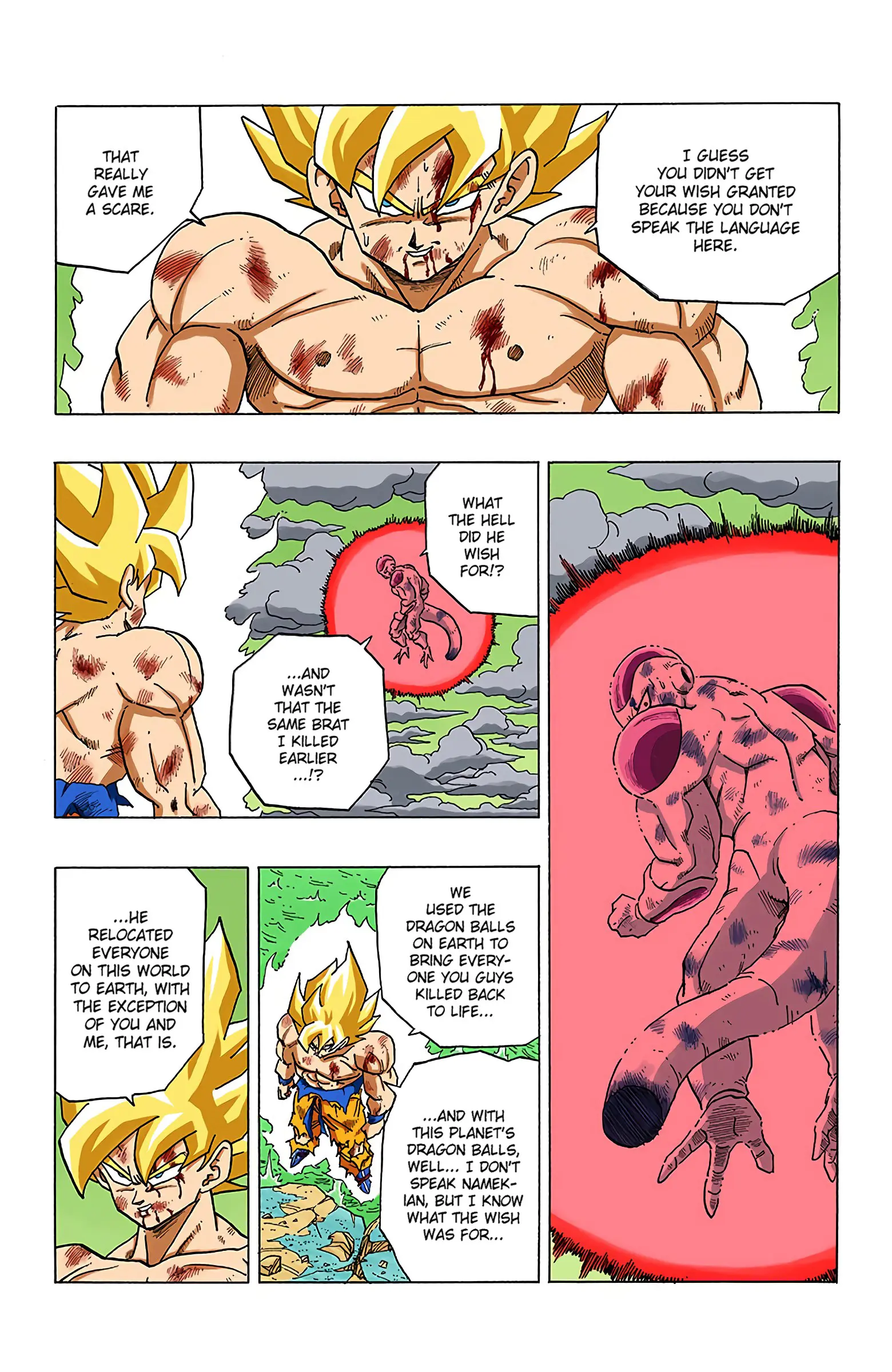 DBZ Frieza Saga Colored Manga, chapter 324, page 9