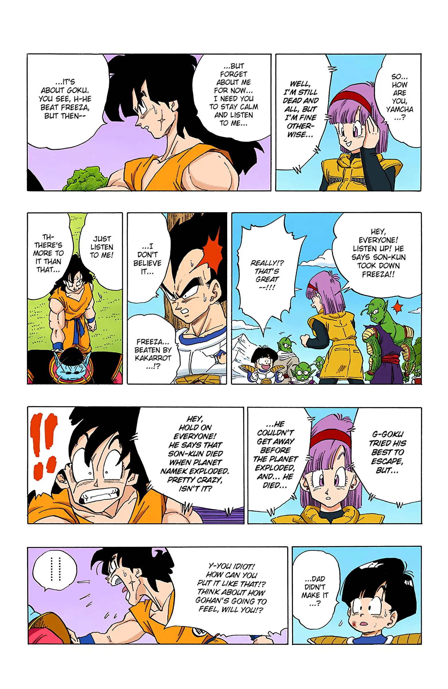 DBZ Frieza Saga Colored Manga, chapter 328, page 14
