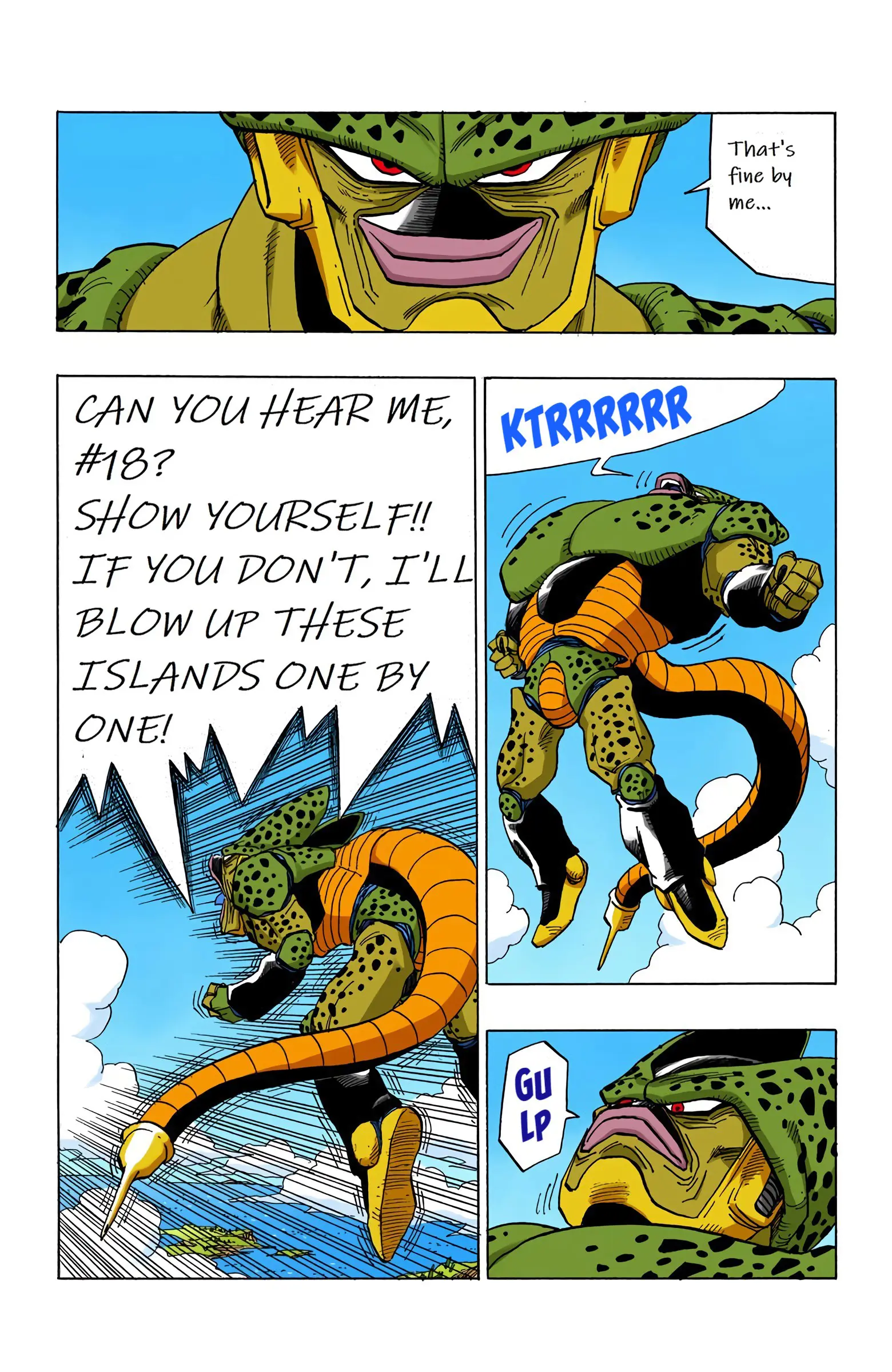 DBZ Perfect Cell Saga (Colored), chapter 375, page 13