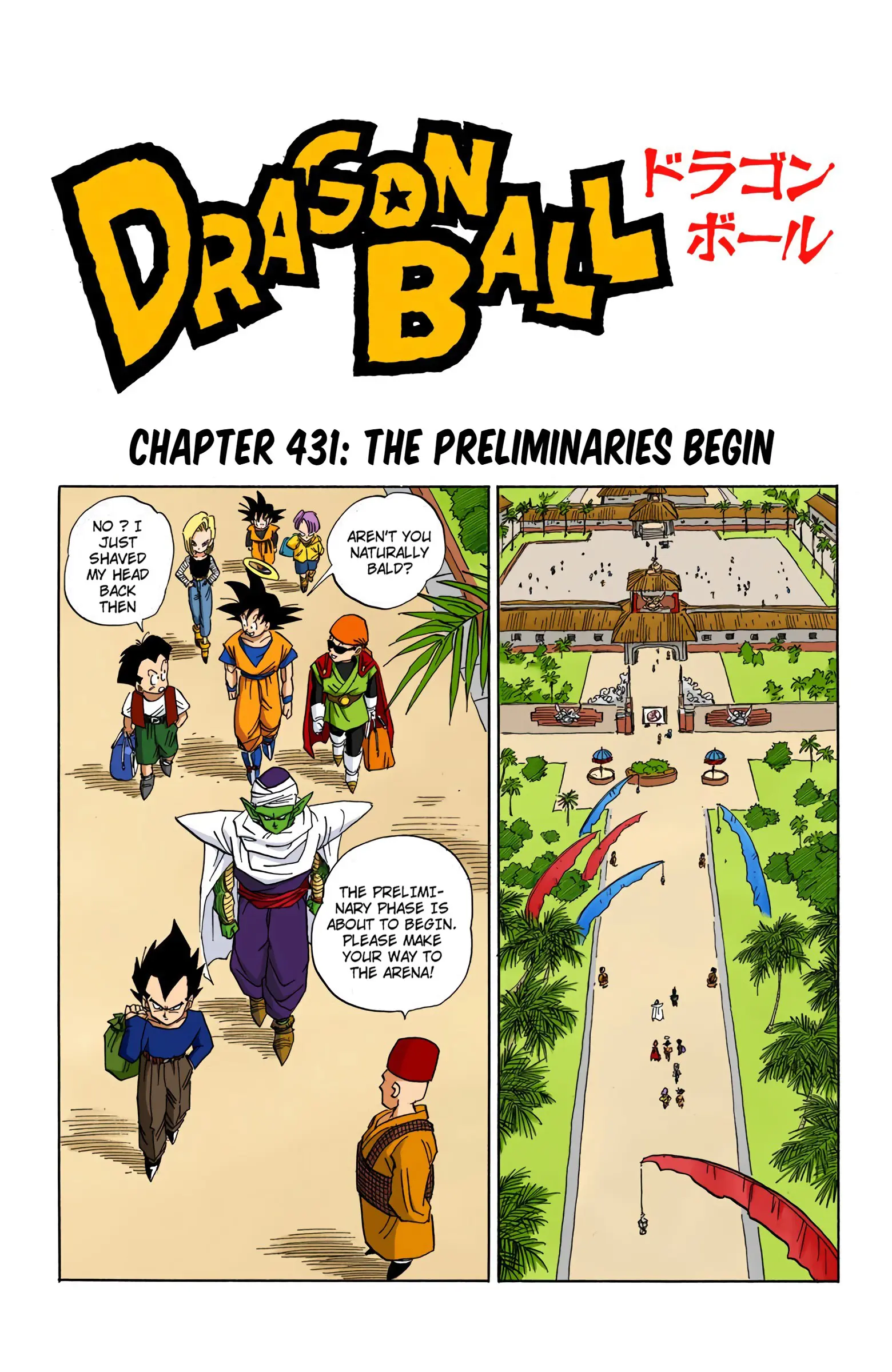 DBZ Majin Buu Saga Colored Manga, chapter 431, page 1