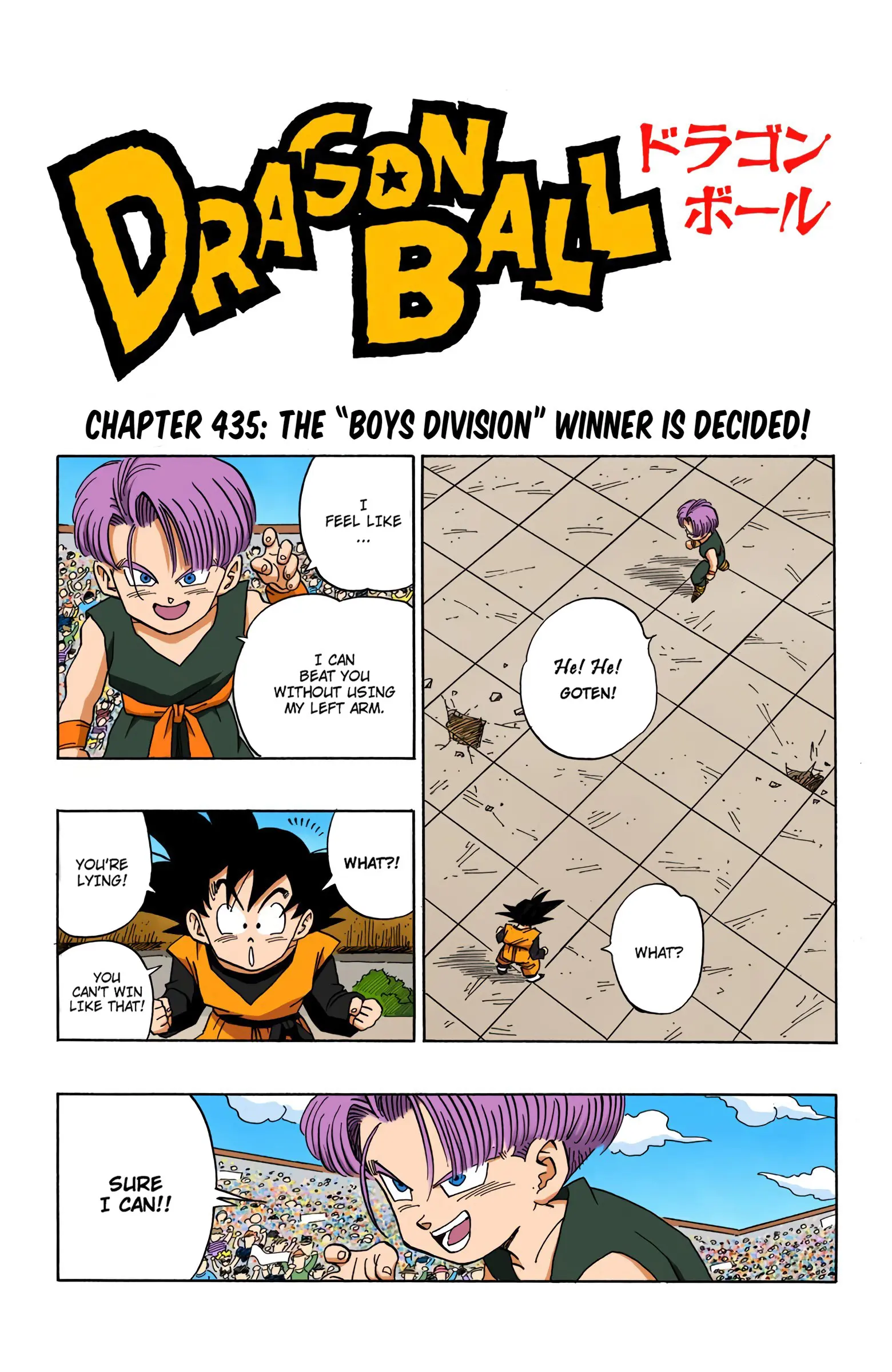 DBZ Majin Buu Saga Colored Manga, chapter 435, page 1