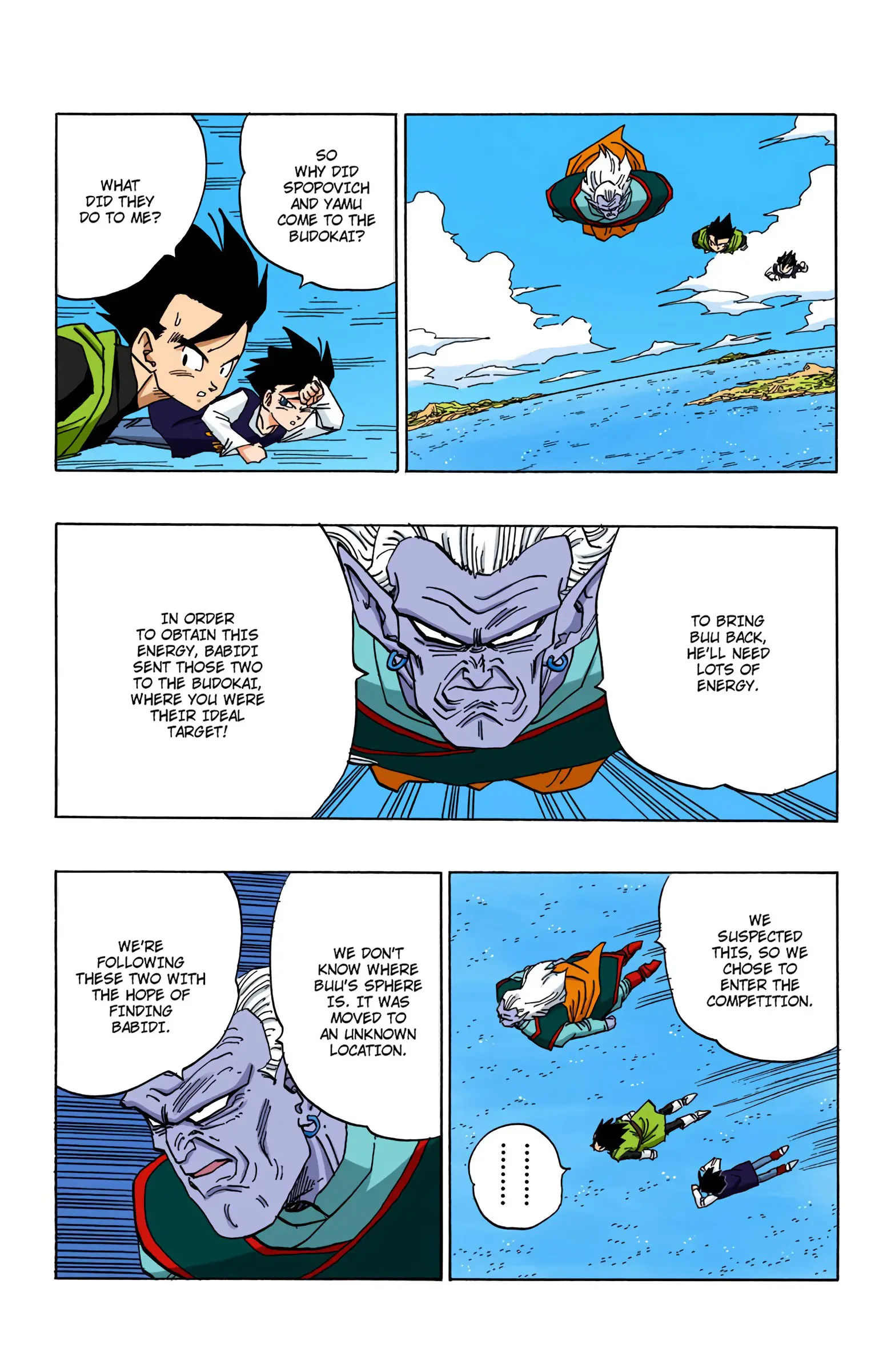 DBZ Majin Buu Saga Colored Manga, chapter 446, page 4