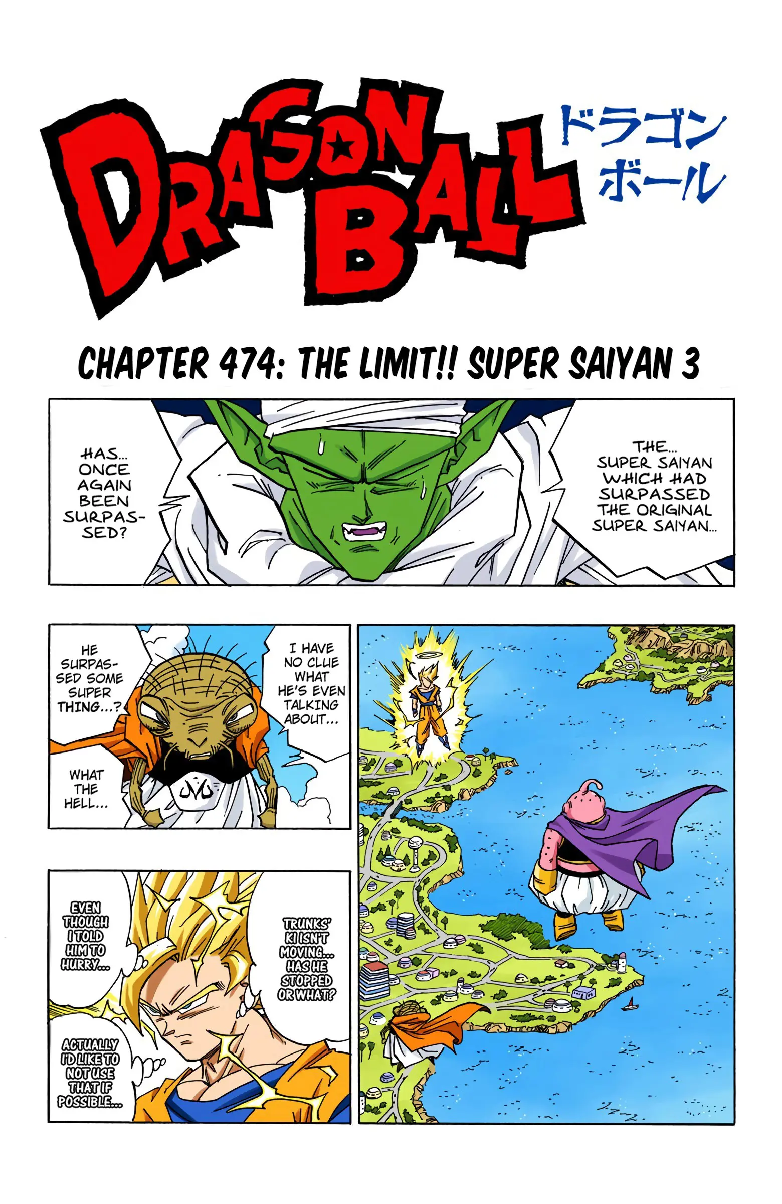 DBZ Majin Buu Saga Colored Manga, chapter 474, page 1