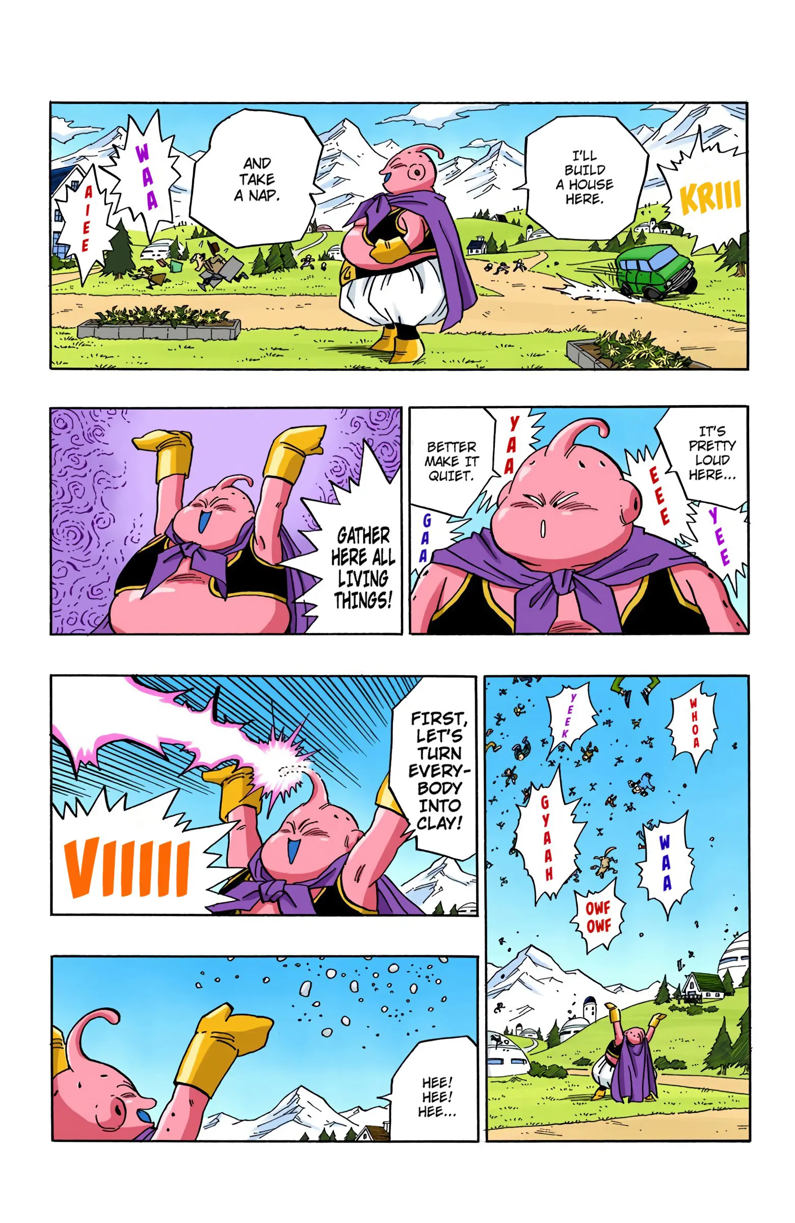 DBZ Majin Buu Saga Colored Manga, chapter 477, page 6