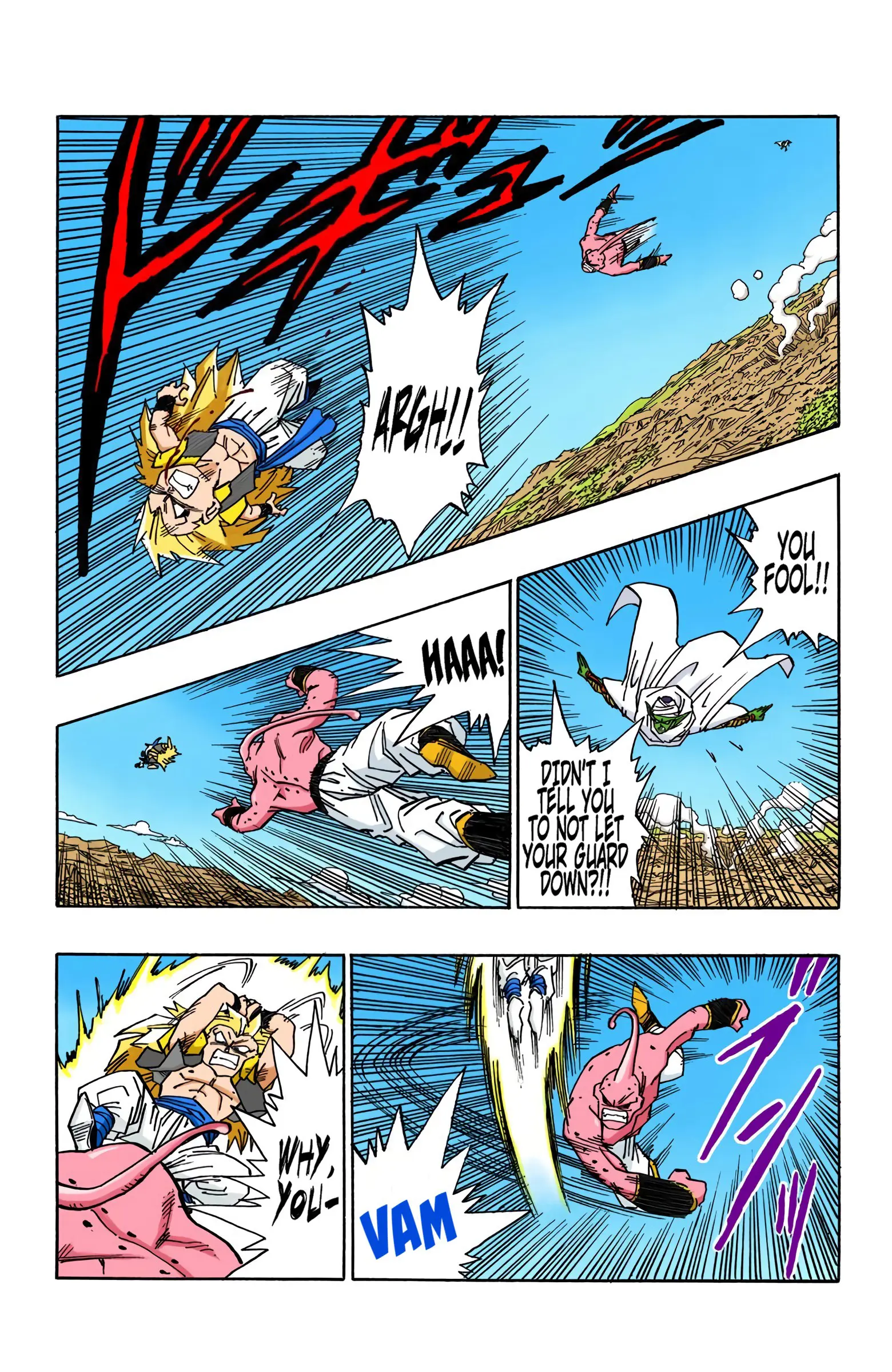 DBZ Majin Buu Saga Colored Manga, chapter 495, page 8