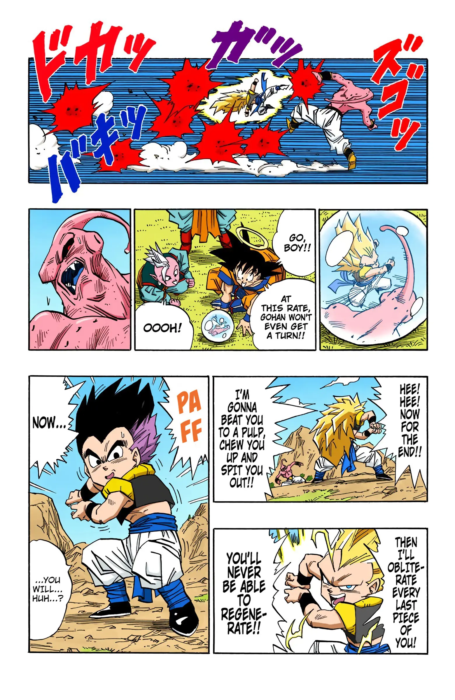 DBZ Majin Buu Saga Colored Manga, chapter 495, page 13