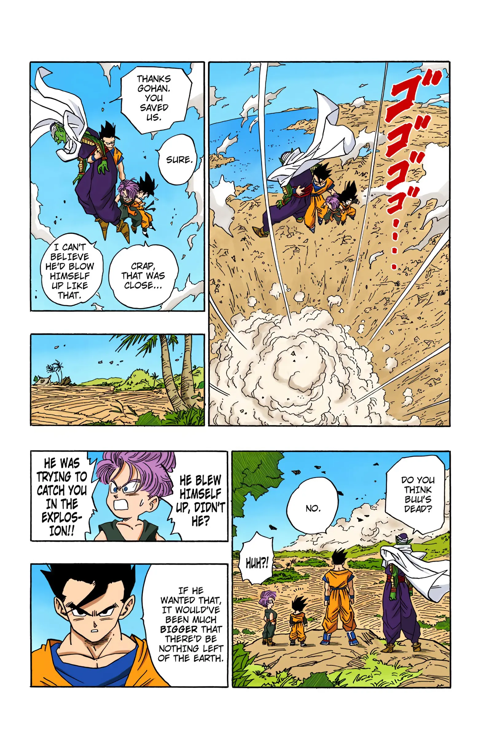DBZ Majin Buu Saga Colored Manga, chapter 498, page 6