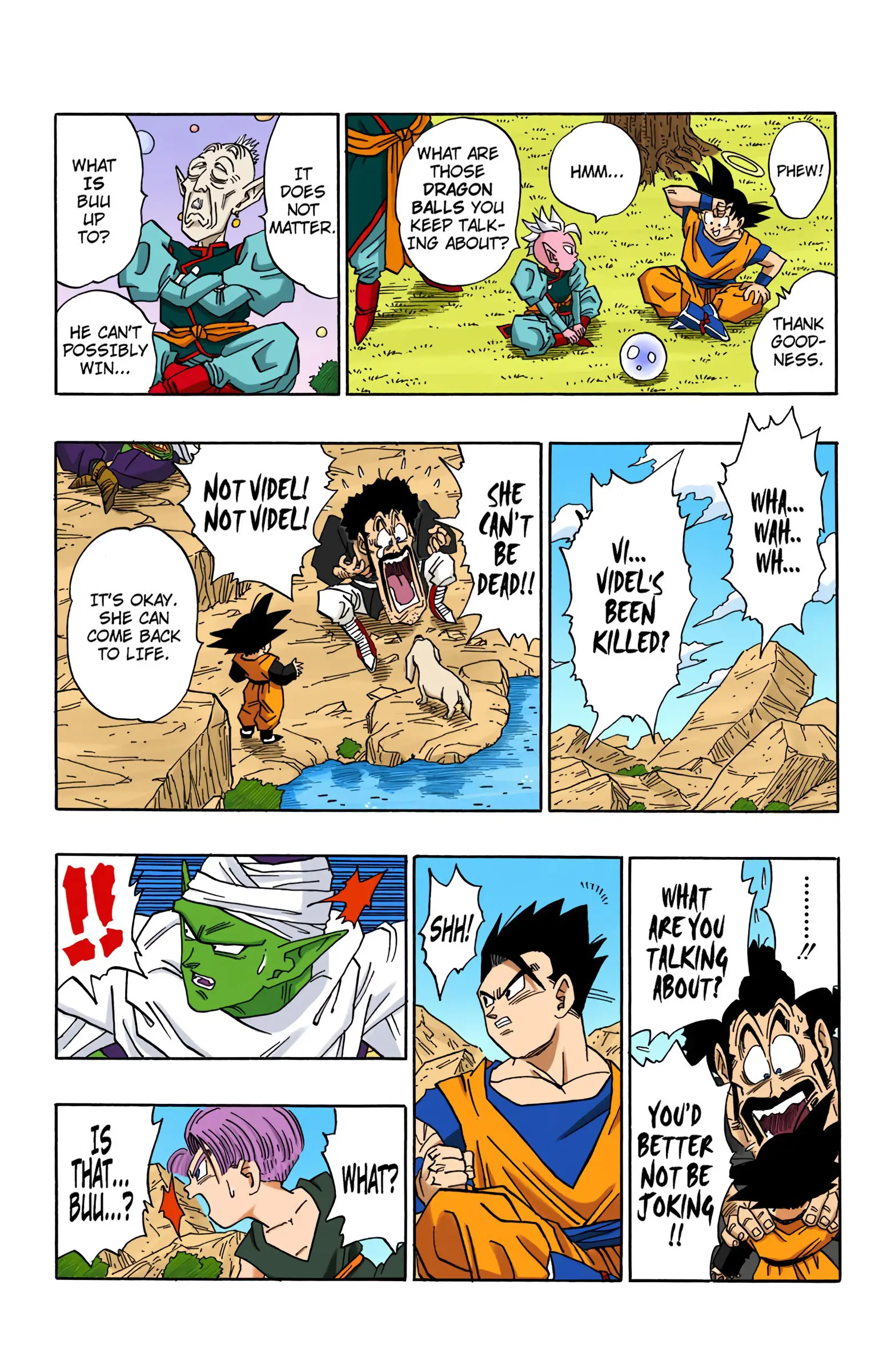 DBZ Majin Buu Saga Colored Manga, chapter 498, page 12