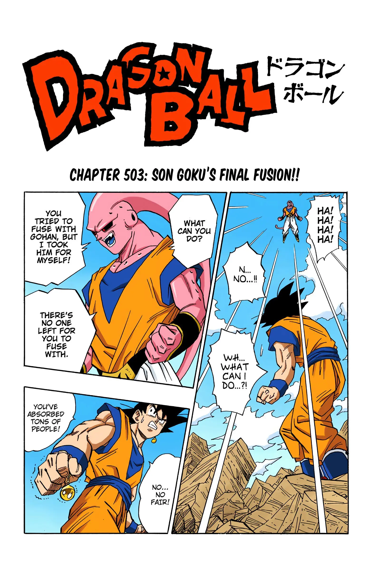 DBZ Majin Buu Saga Colored Manga, chapter 503, page 2