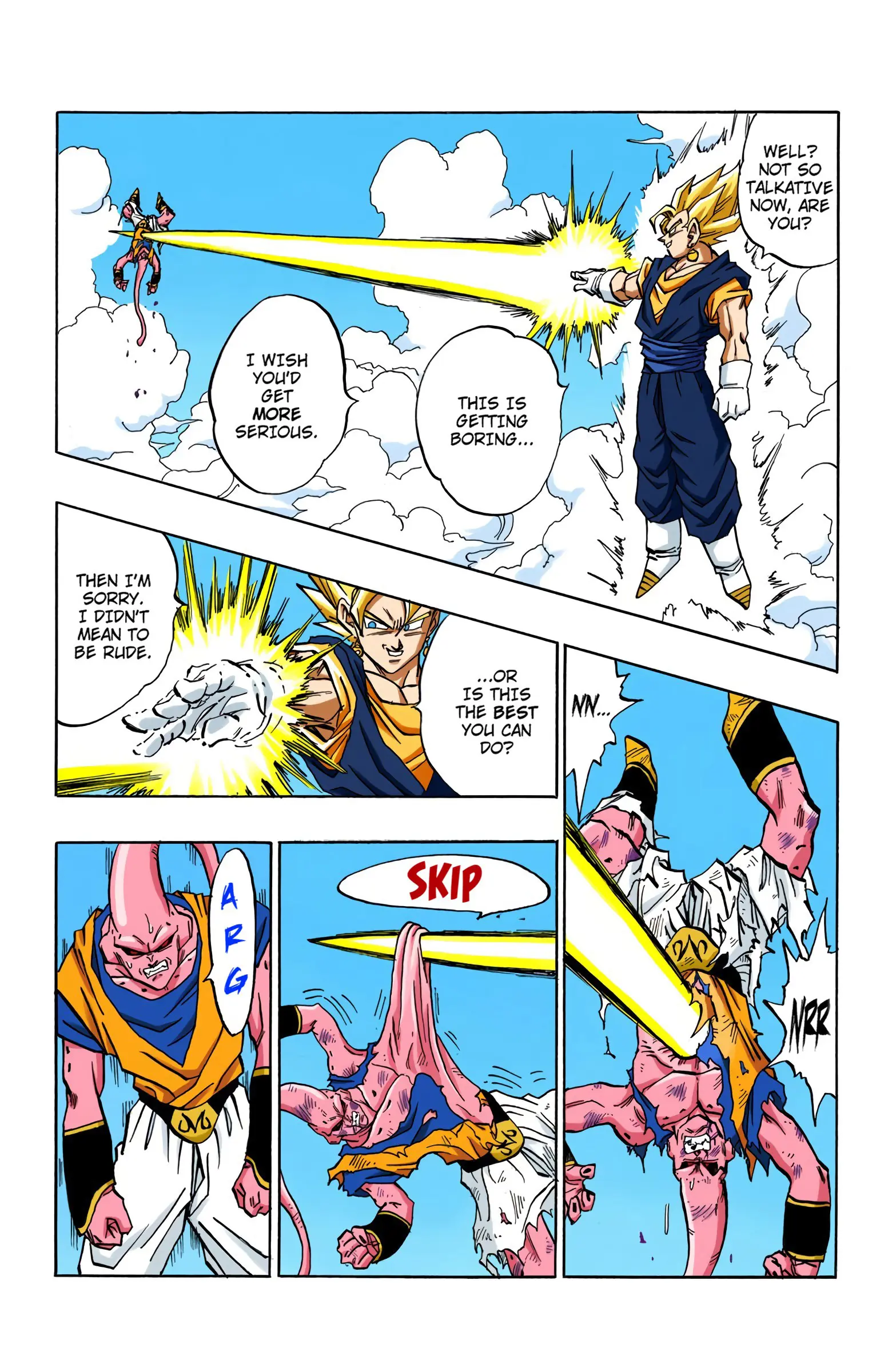 DBZ Majin Buu Saga Colored Manga, chapter 504, page 11