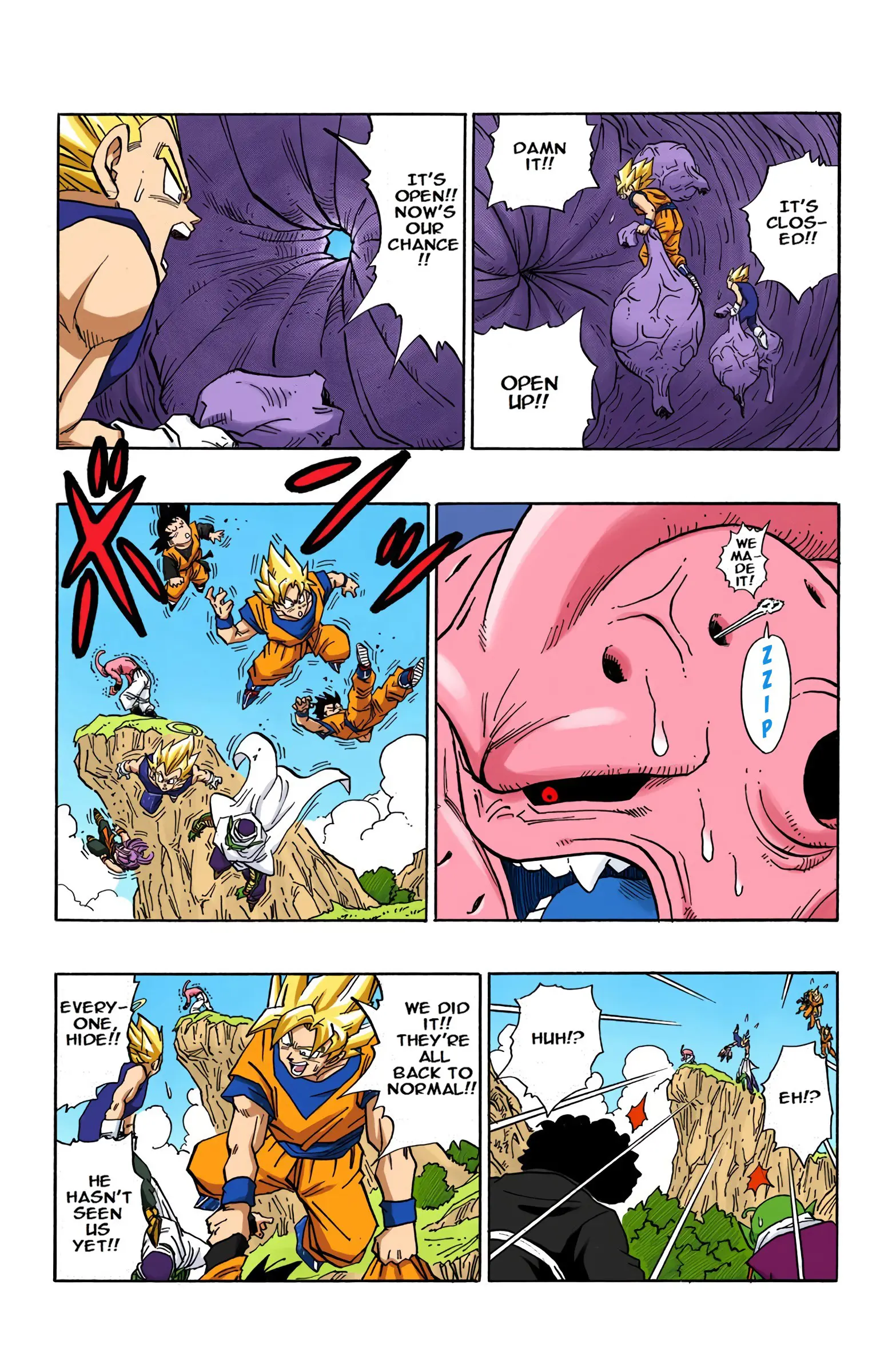 DBZ Majin Buu Saga Colored Manga, chapter 507, page 12