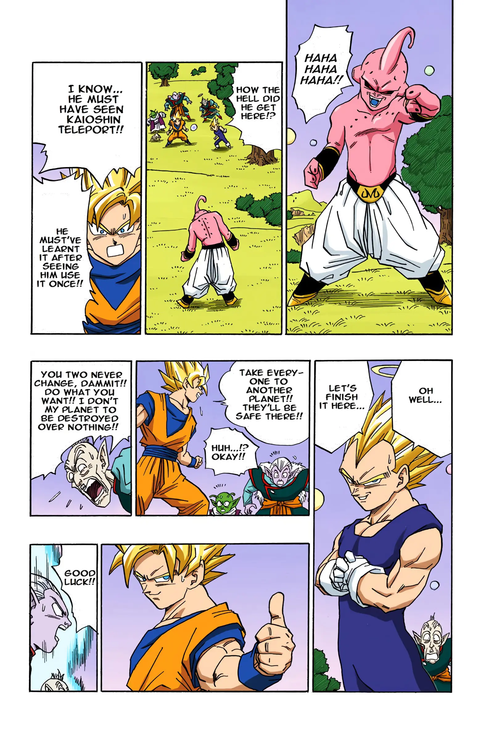 DBZ Majin Buu Saga Colored Manga, chapter 509, page 9