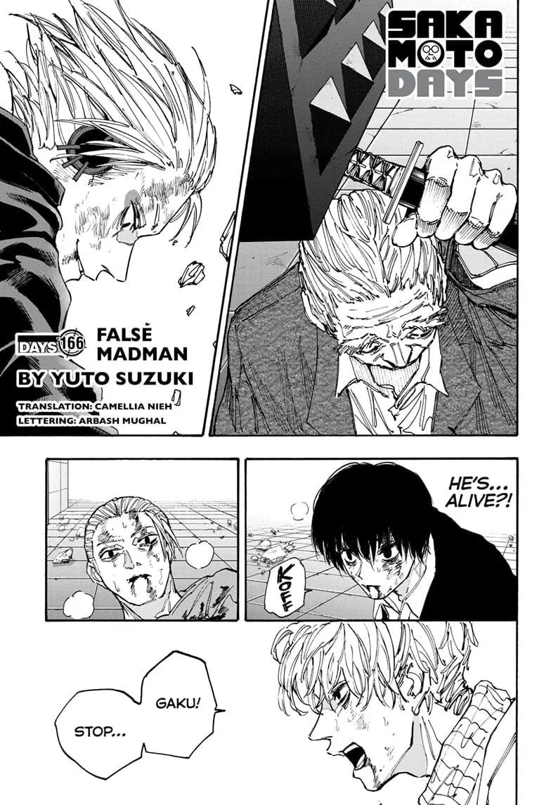Sakamoto Days Manga Online, chapter 166, page 1