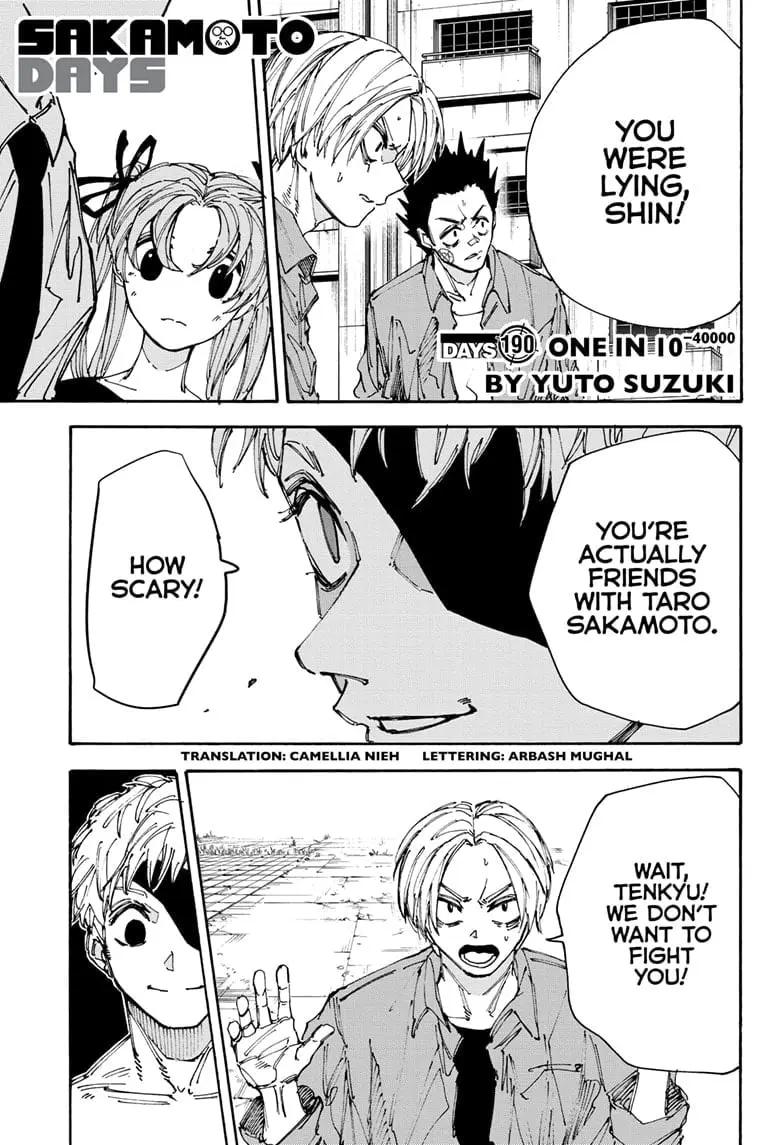 Sakamoto Days Manga Online, chapter 190, page 1