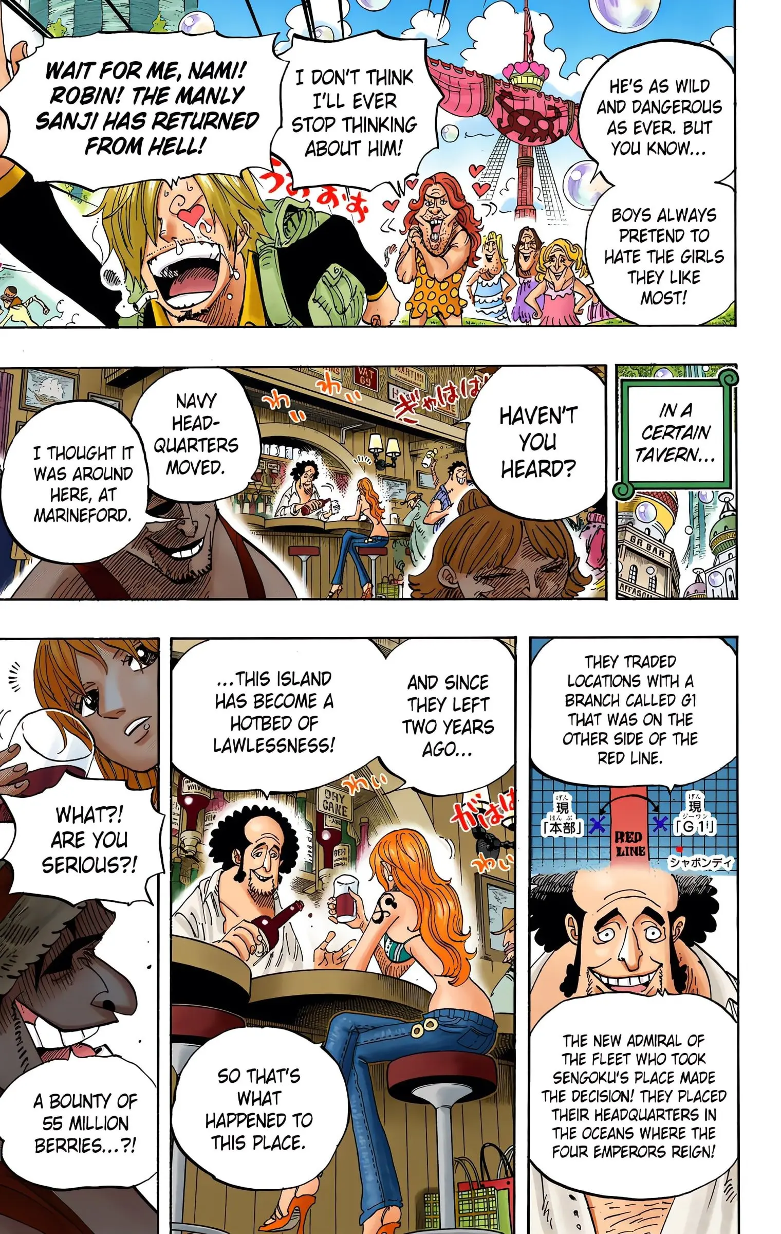 One Piece Colored, chapter 598, page 9