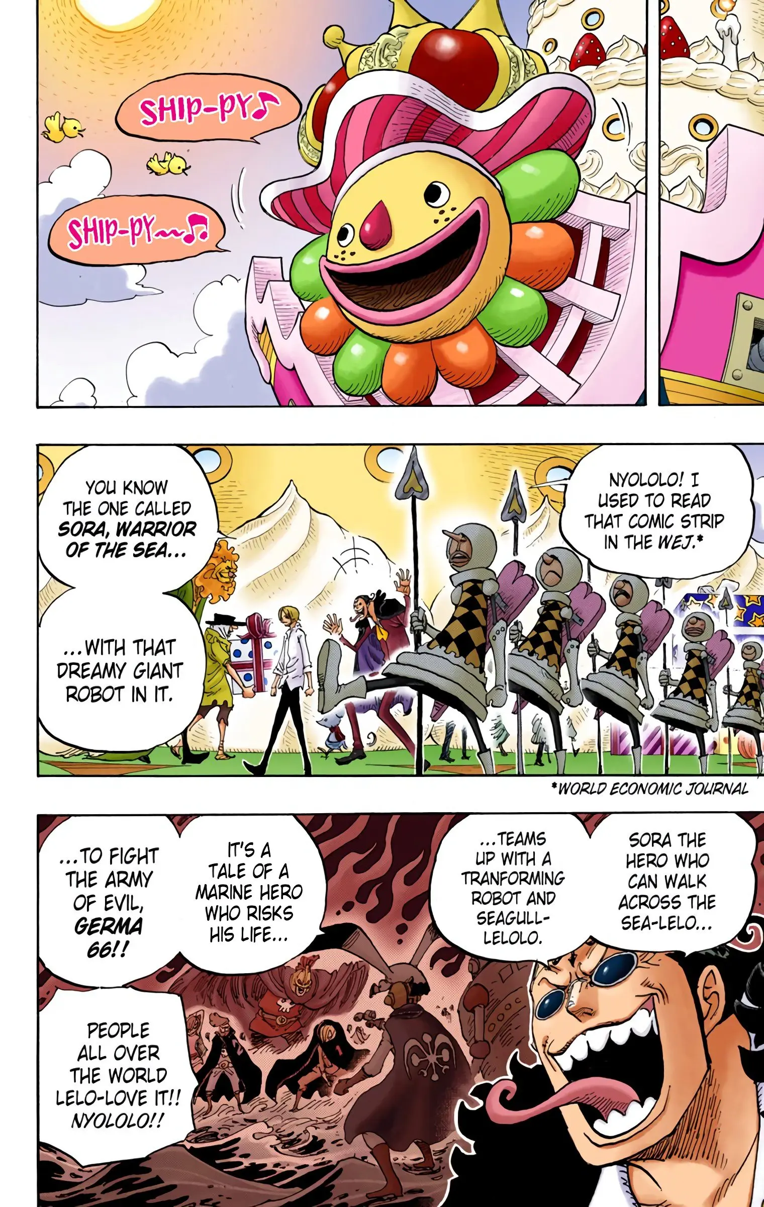 One Piece Colored, chapter 825, page 2