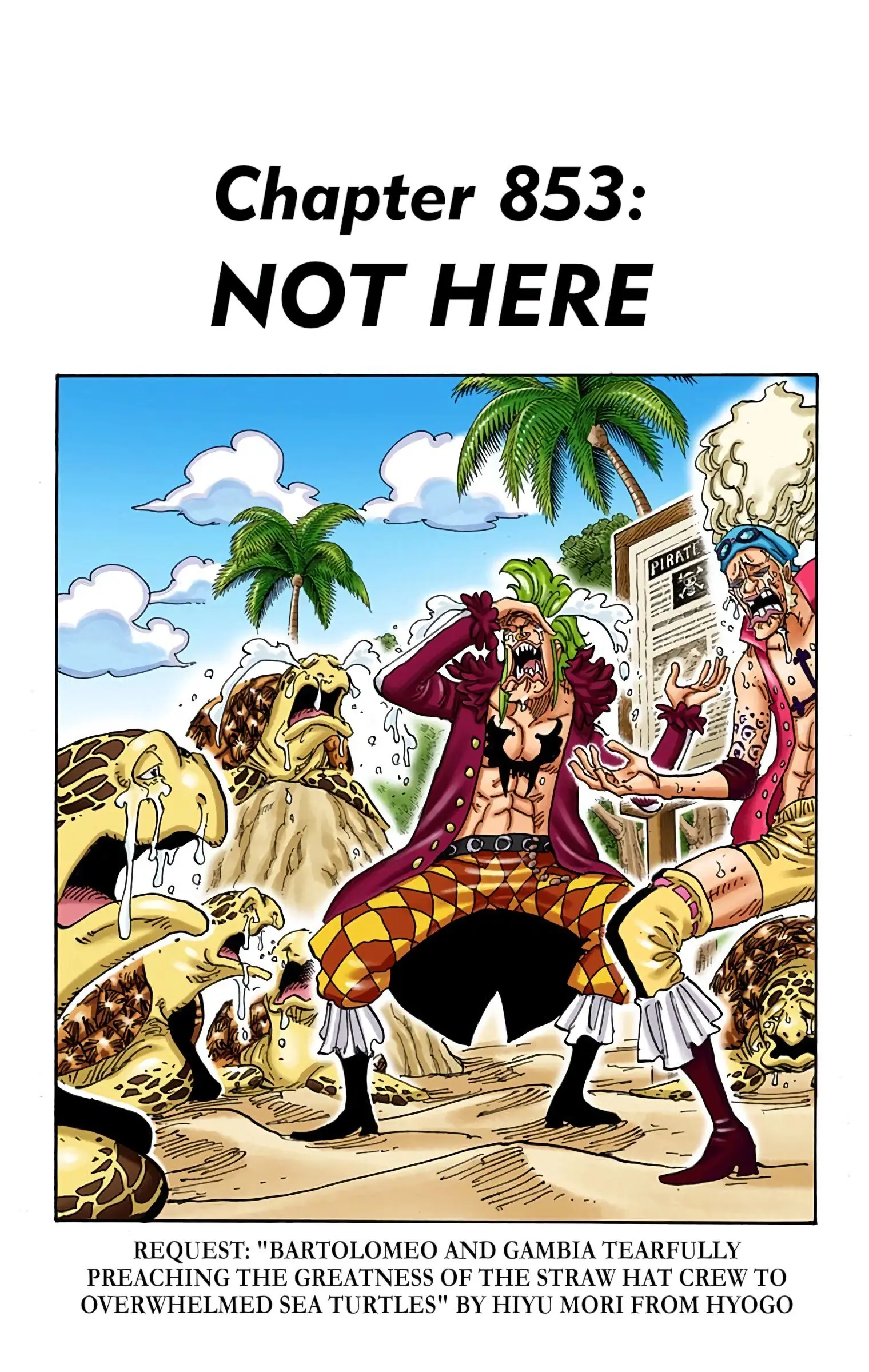 One Piece Colored, chapter 853, page 1