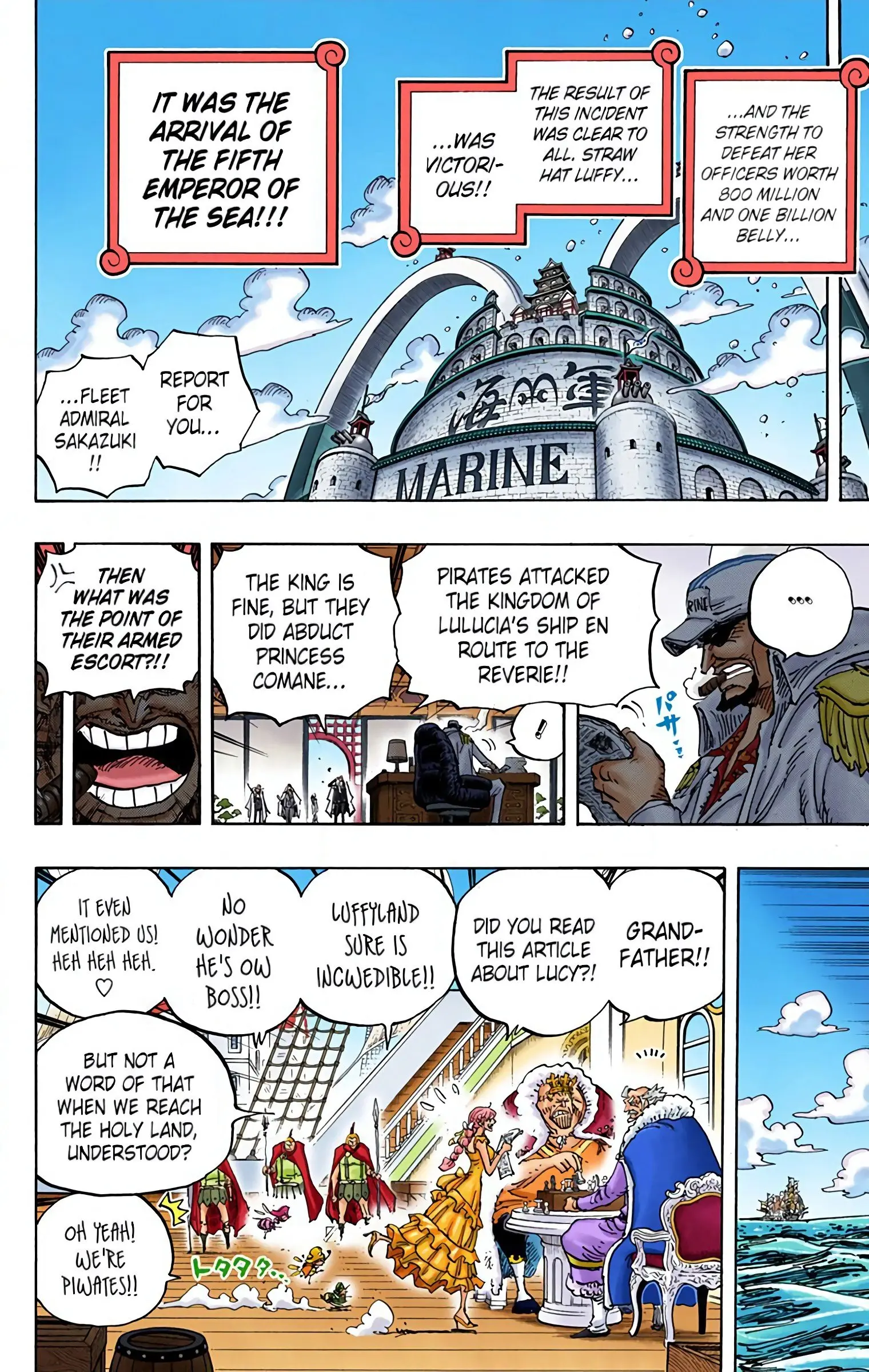 One Piece Colored, chapter 903, page 8