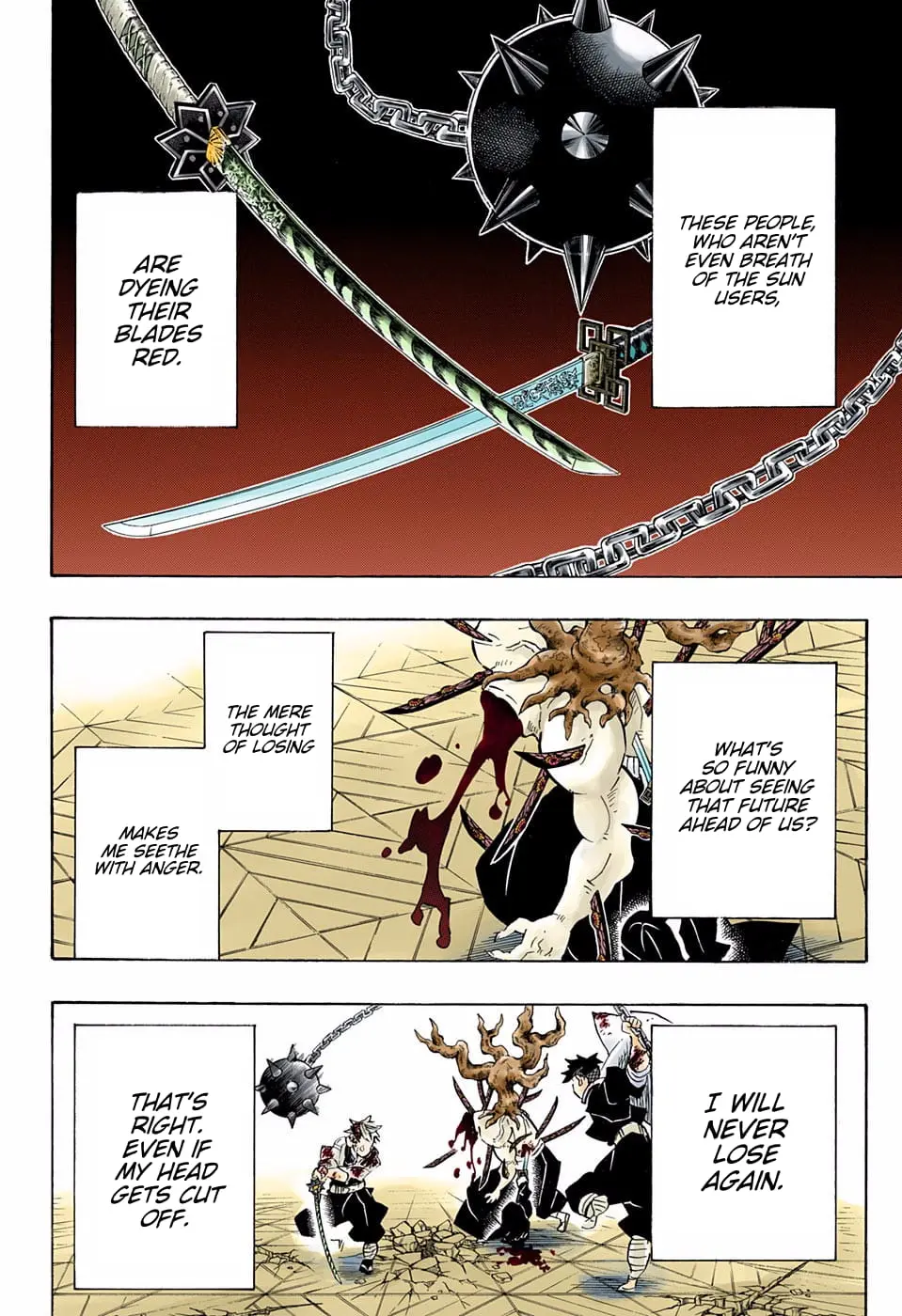 Demon Slayer Infinity Castle Colored Manga, chapter 176, page 4