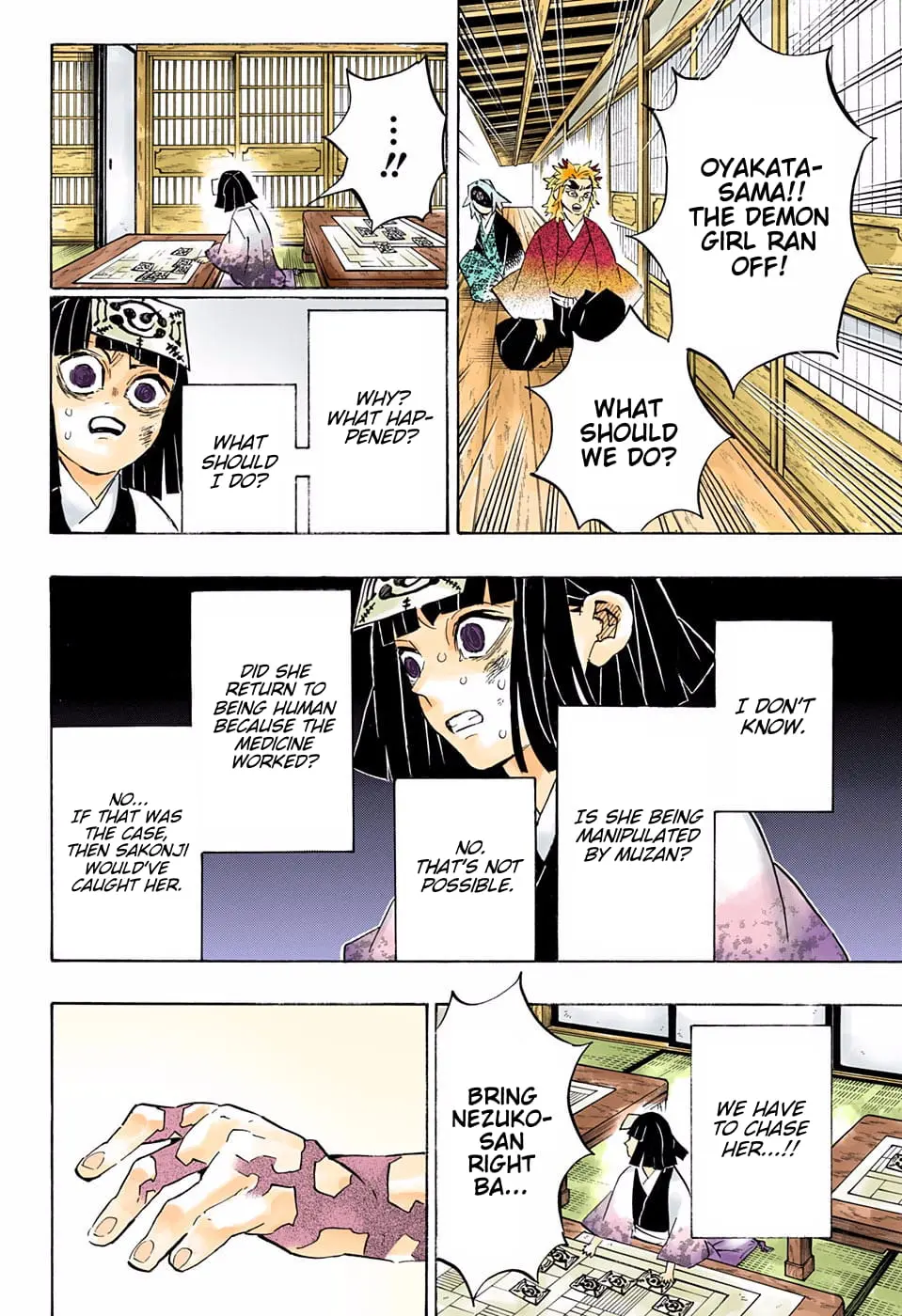 Demon Slayer Infinity Castle Colored Manga, chapter 185, page 4