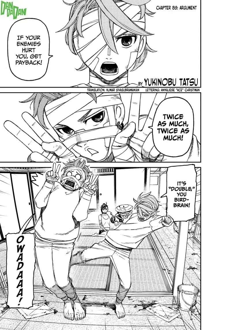 Dandadan Manga, chapter 89, page 1