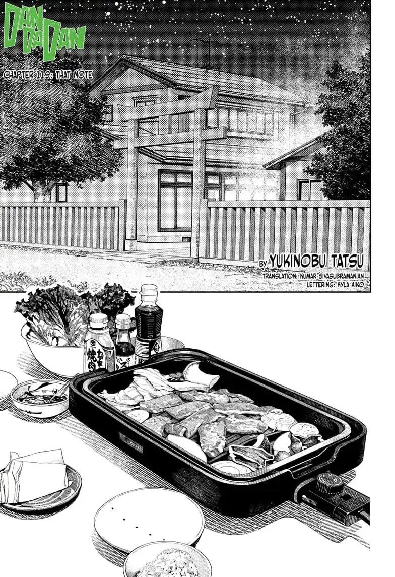 Dandadan Manga, chapter 119, page 1