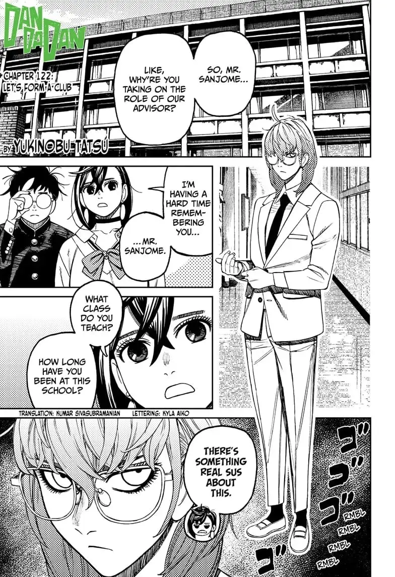 Dandadan Manga, chapter 122, page 1
