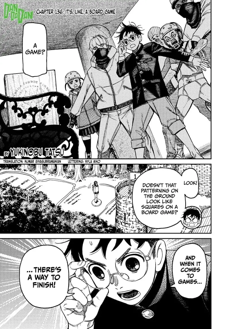 Dandadan Manga, chapter 136, page 1