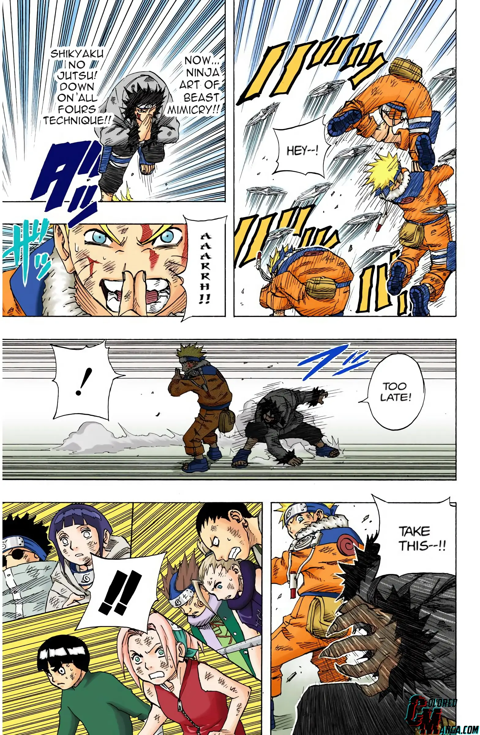 Naruto Colored Manga Online, chapter 77, page 8