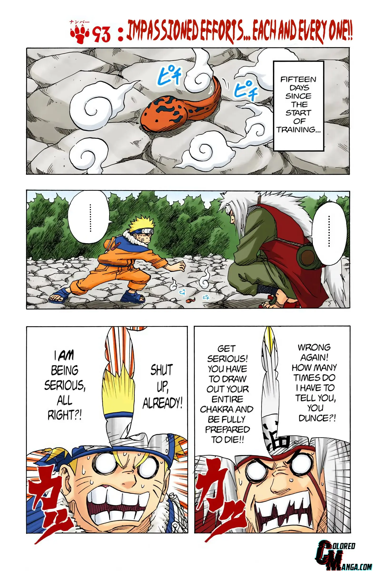 Naruto Colored Manga Online, chapter 93, page 1