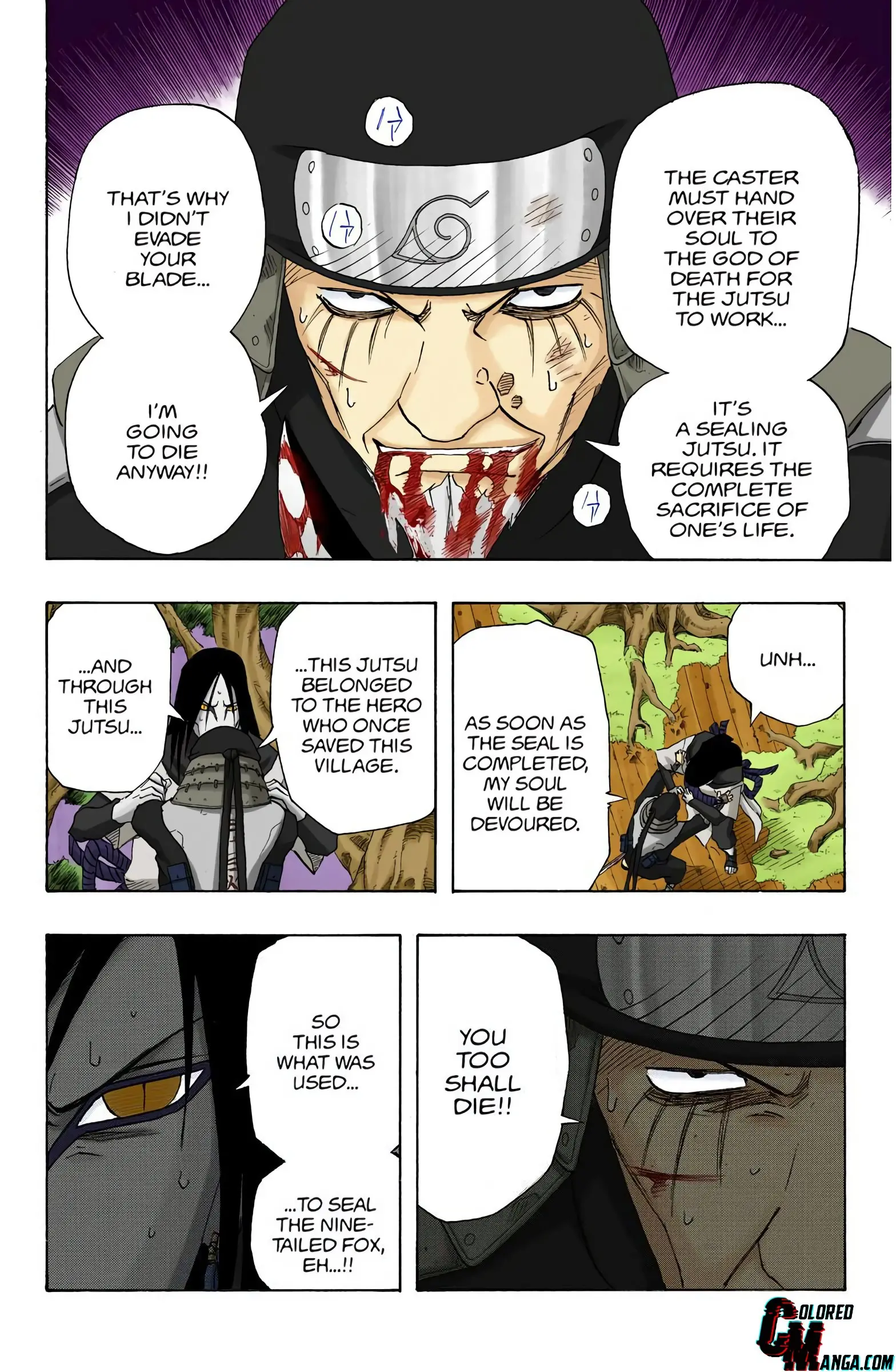 Naruto Colored Manga Online, chapter 124, page 4