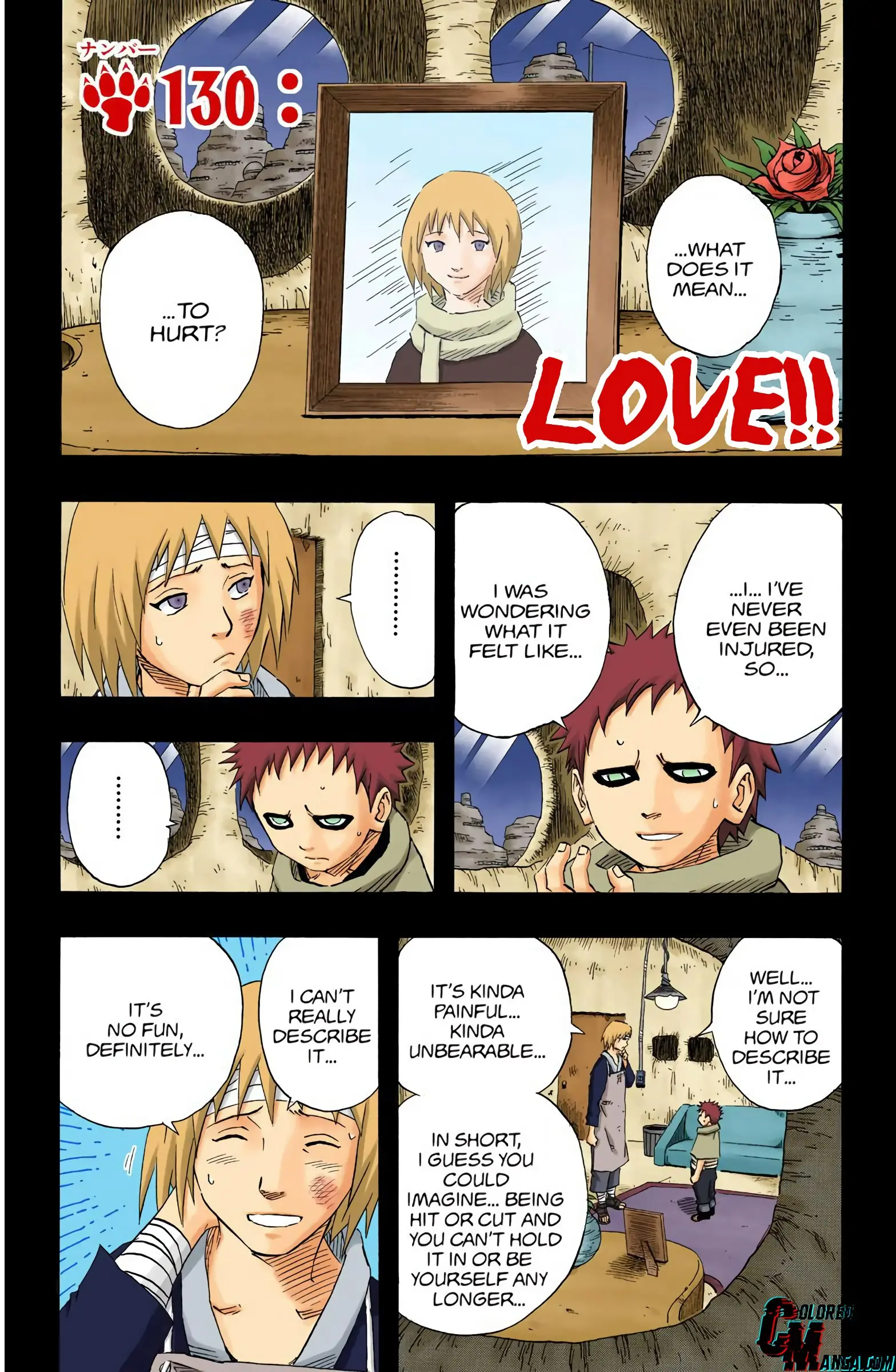 Naruto Colored Manga Online, chapter 130, page 1