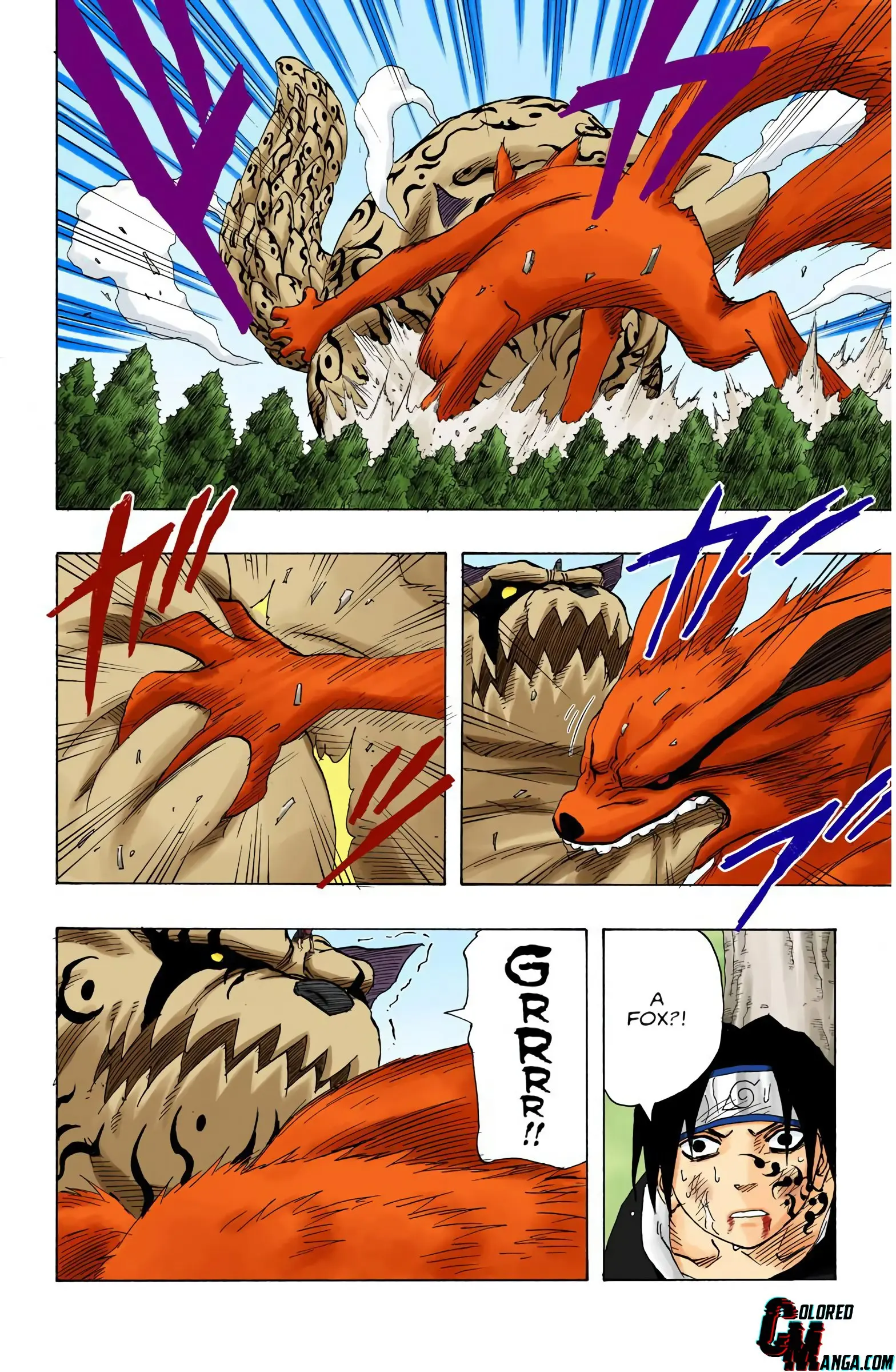 Naruto Colored Manga Online, chapter 135, page 17