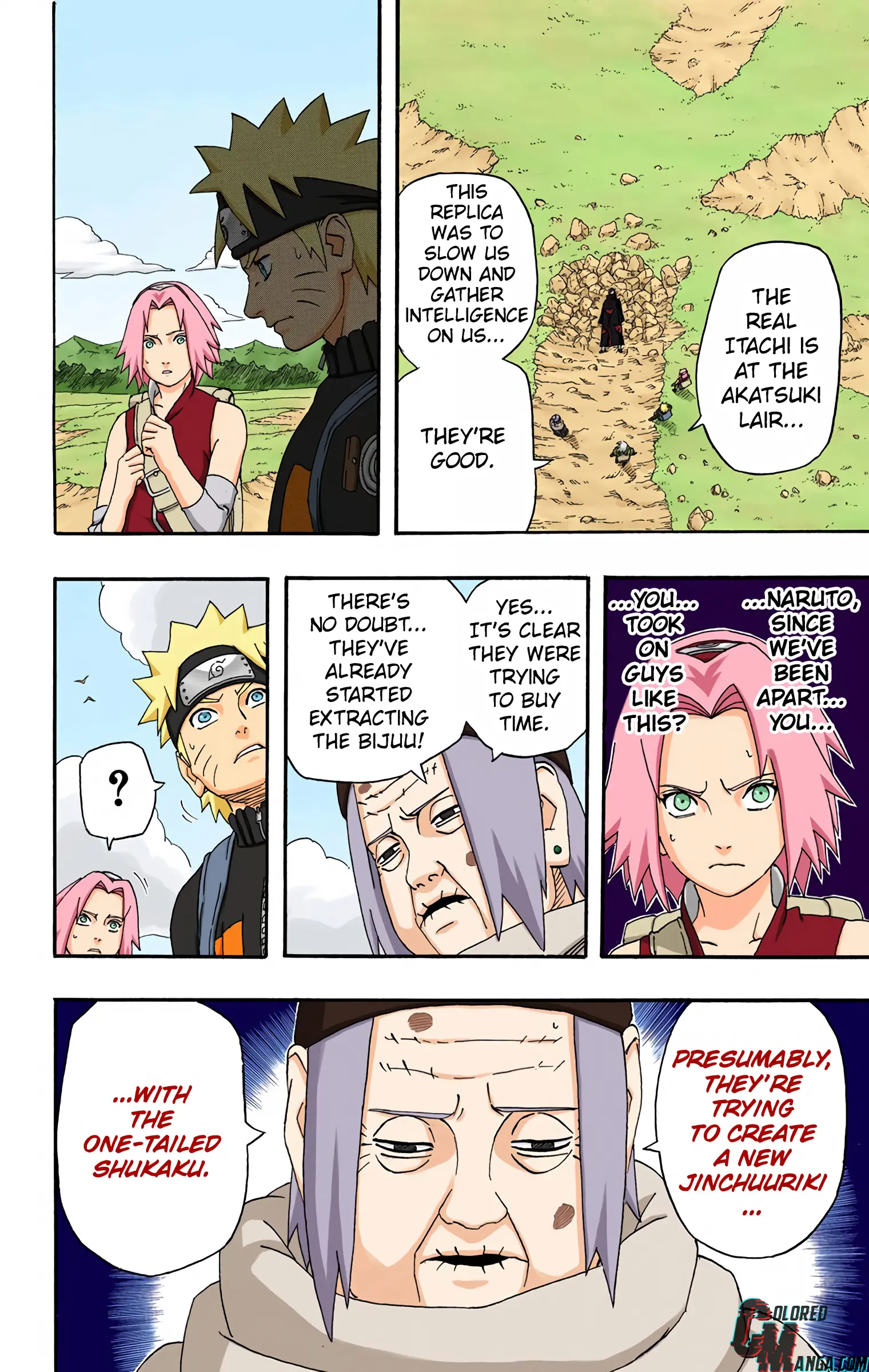 Naruto Colored Manga Online, chapter 261, page 2