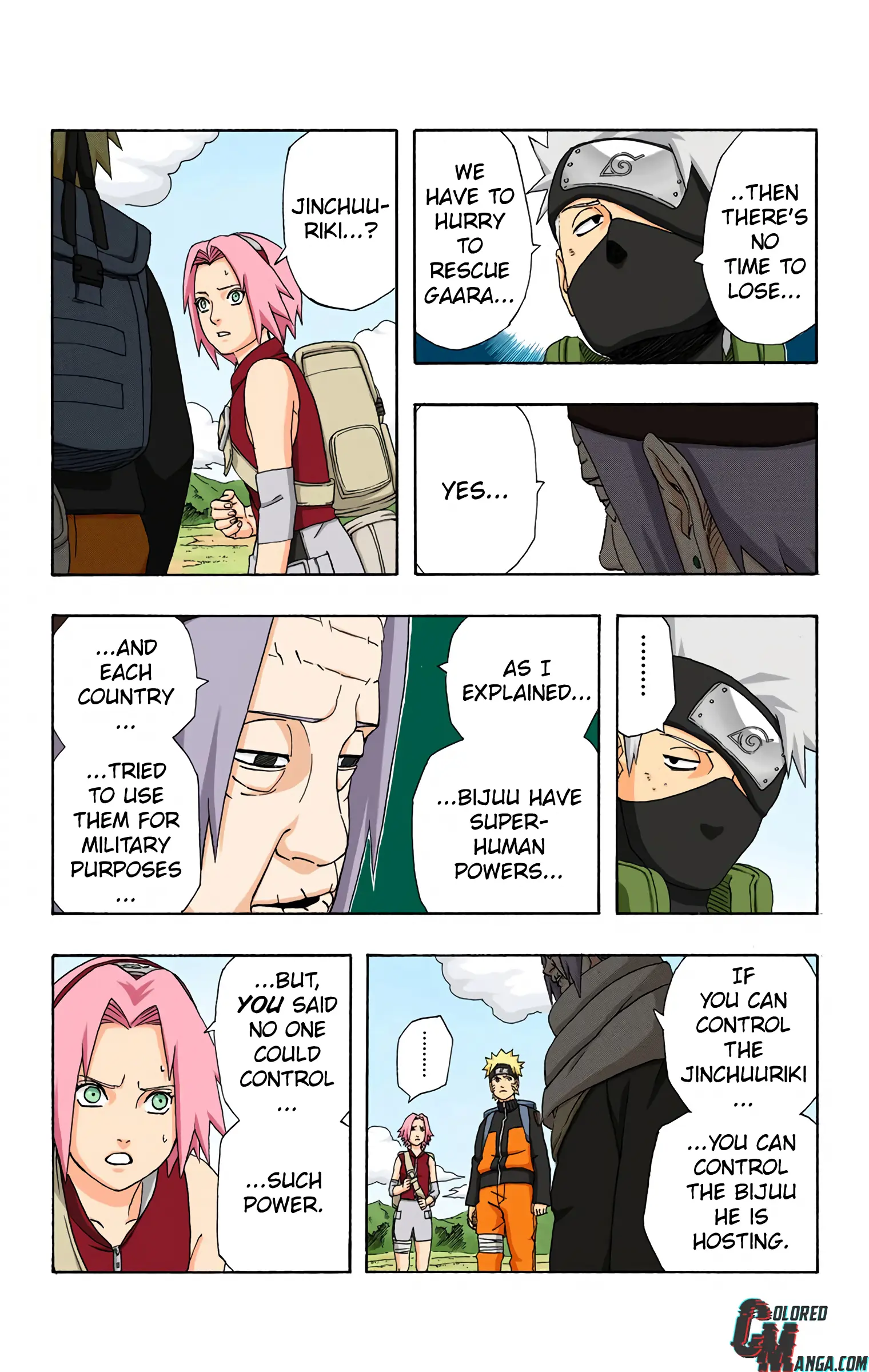 Naruto Colored Manga Online, chapter 261, page 3