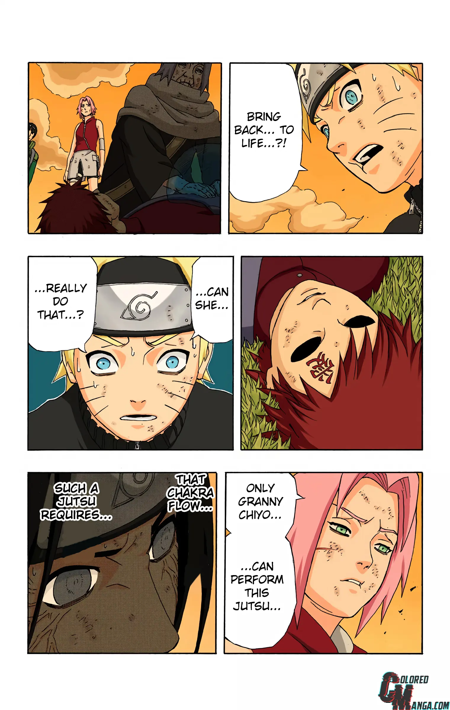 Naruto Colored Manga Online, chapter 279, page 3