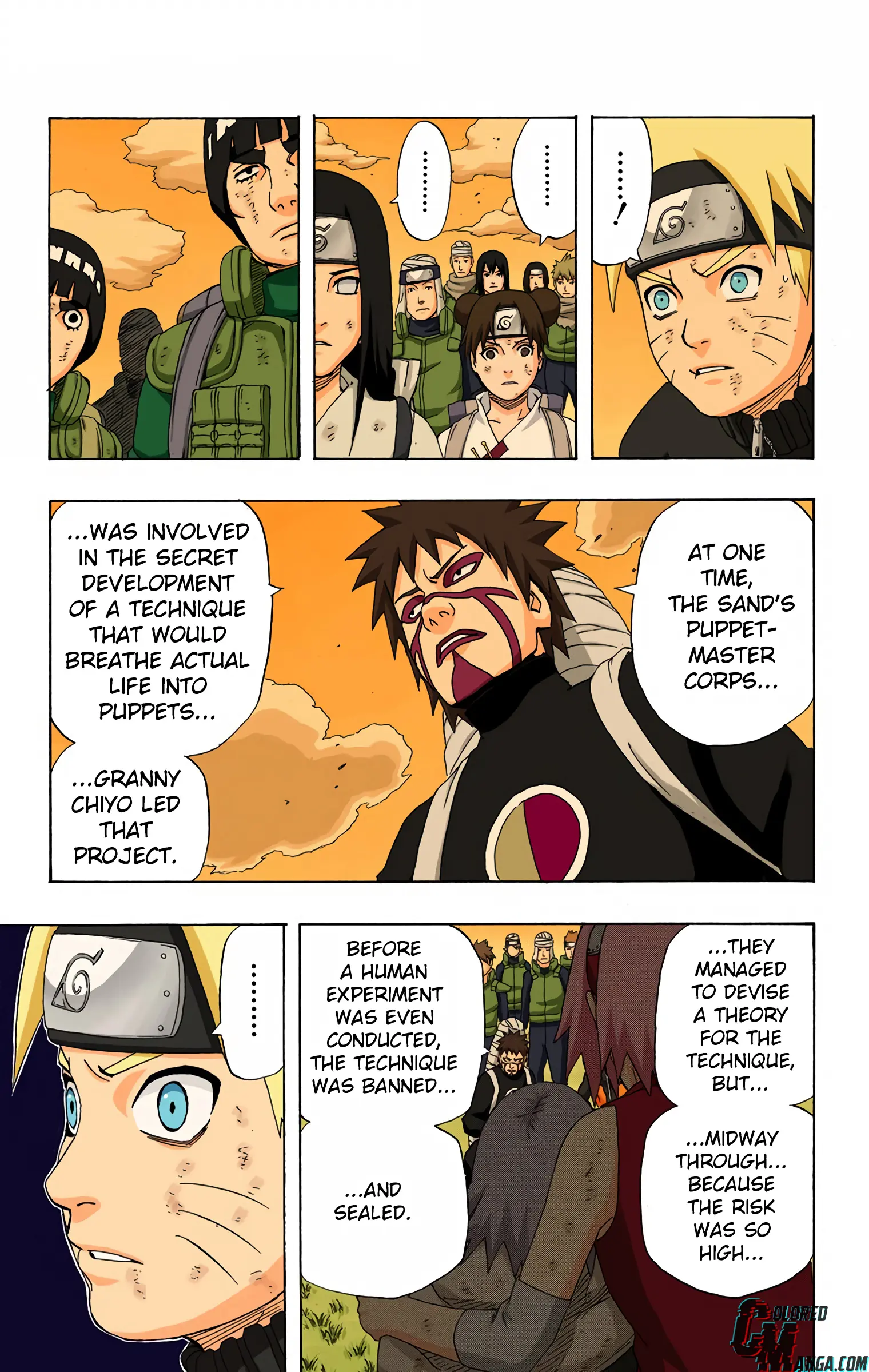 Naruto Colored Manga Online, chapter 280, page 9